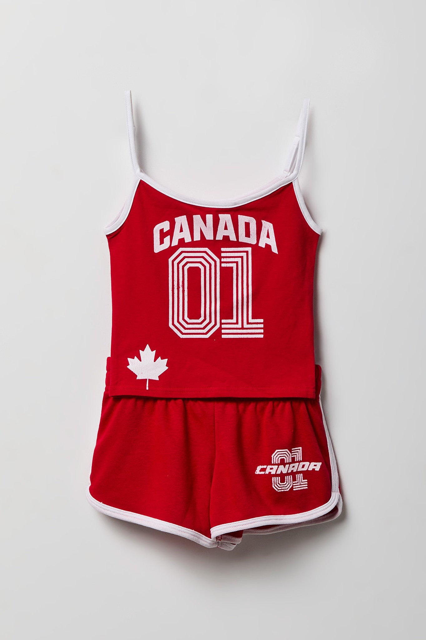Girls Canada Graphic Soccer Tank and Short Set