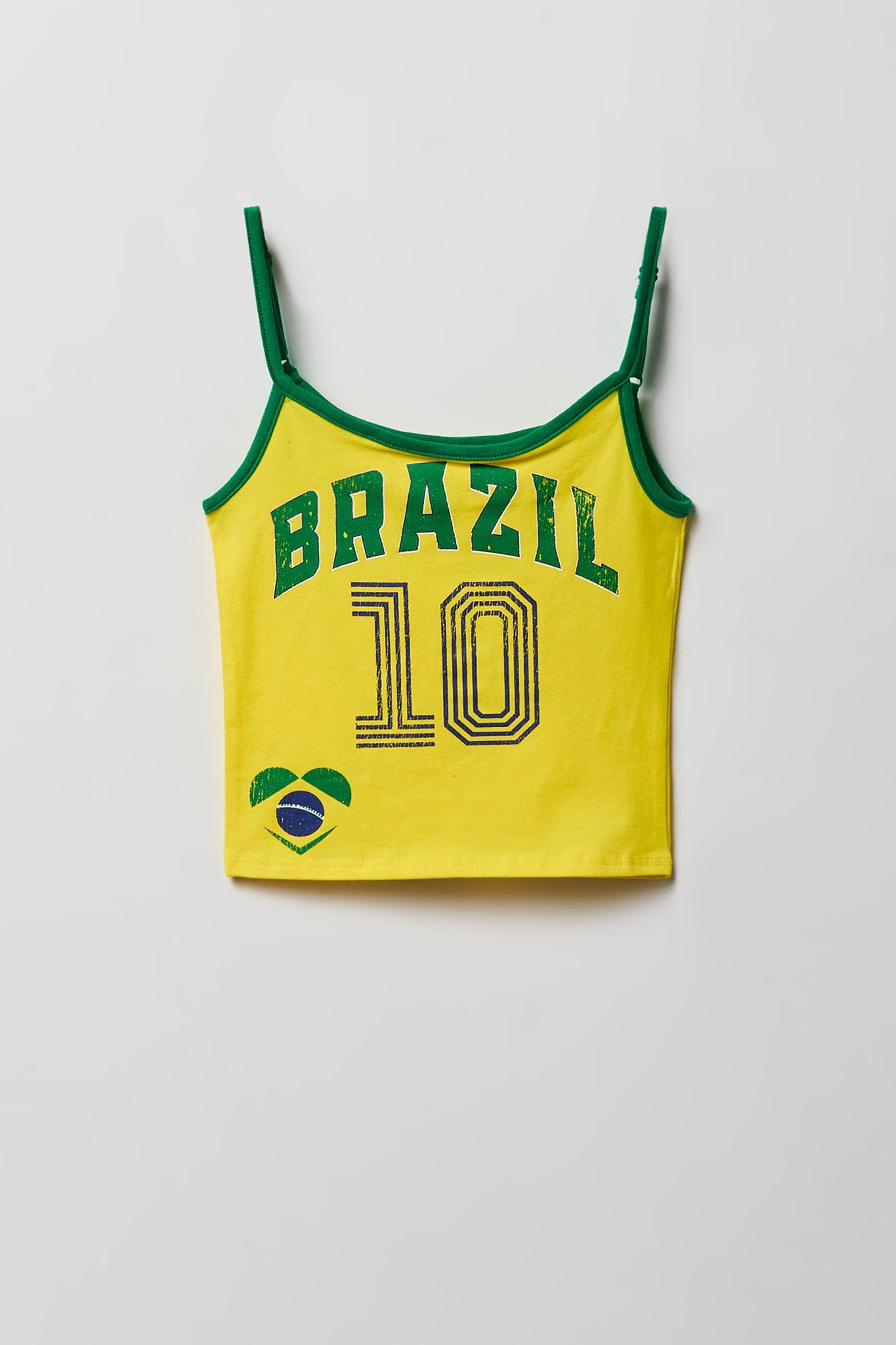 Girls Brazil Graphic Soccer Tank and Short Set