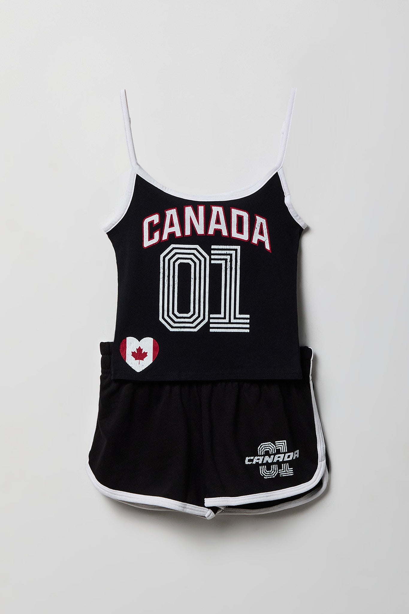 Girls Canada Graphic Soccer Tank and Short Set