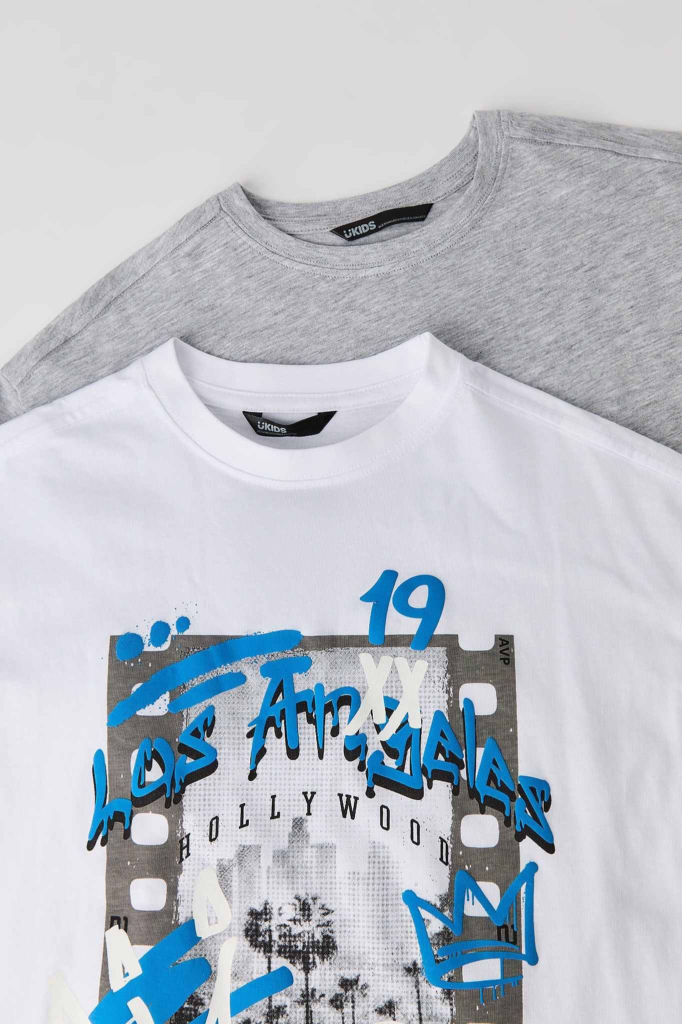 Boys Graphic & Solid T-Shirt (2 Pack)