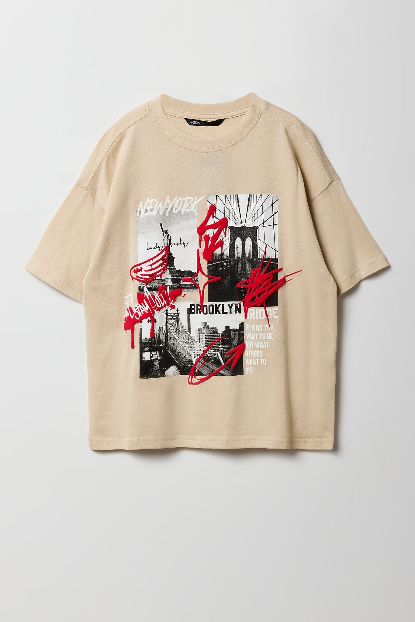 Boys Graphic & Solid T-Shirt (2 Pack)