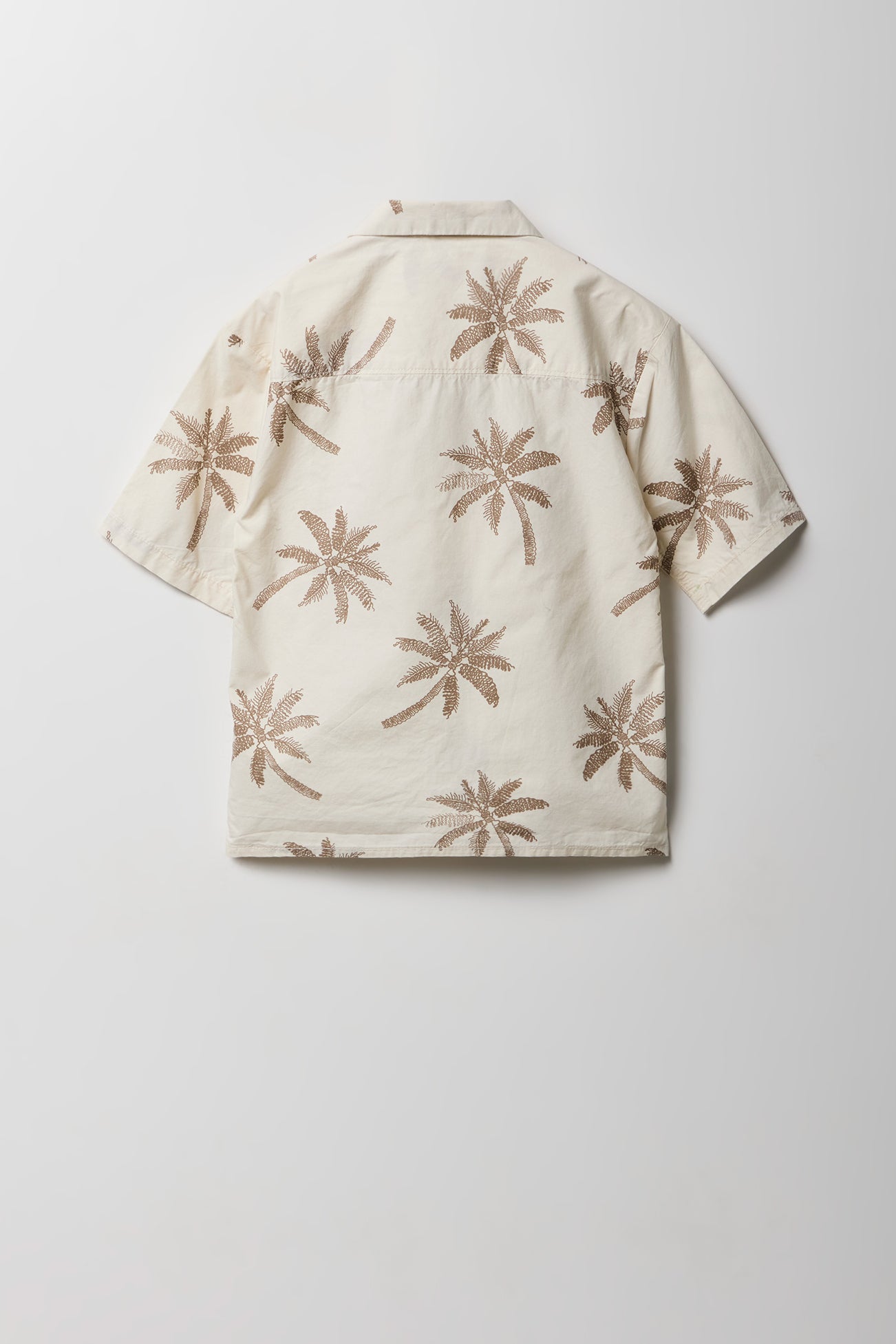 Boys Tropical Print Button-Up Top