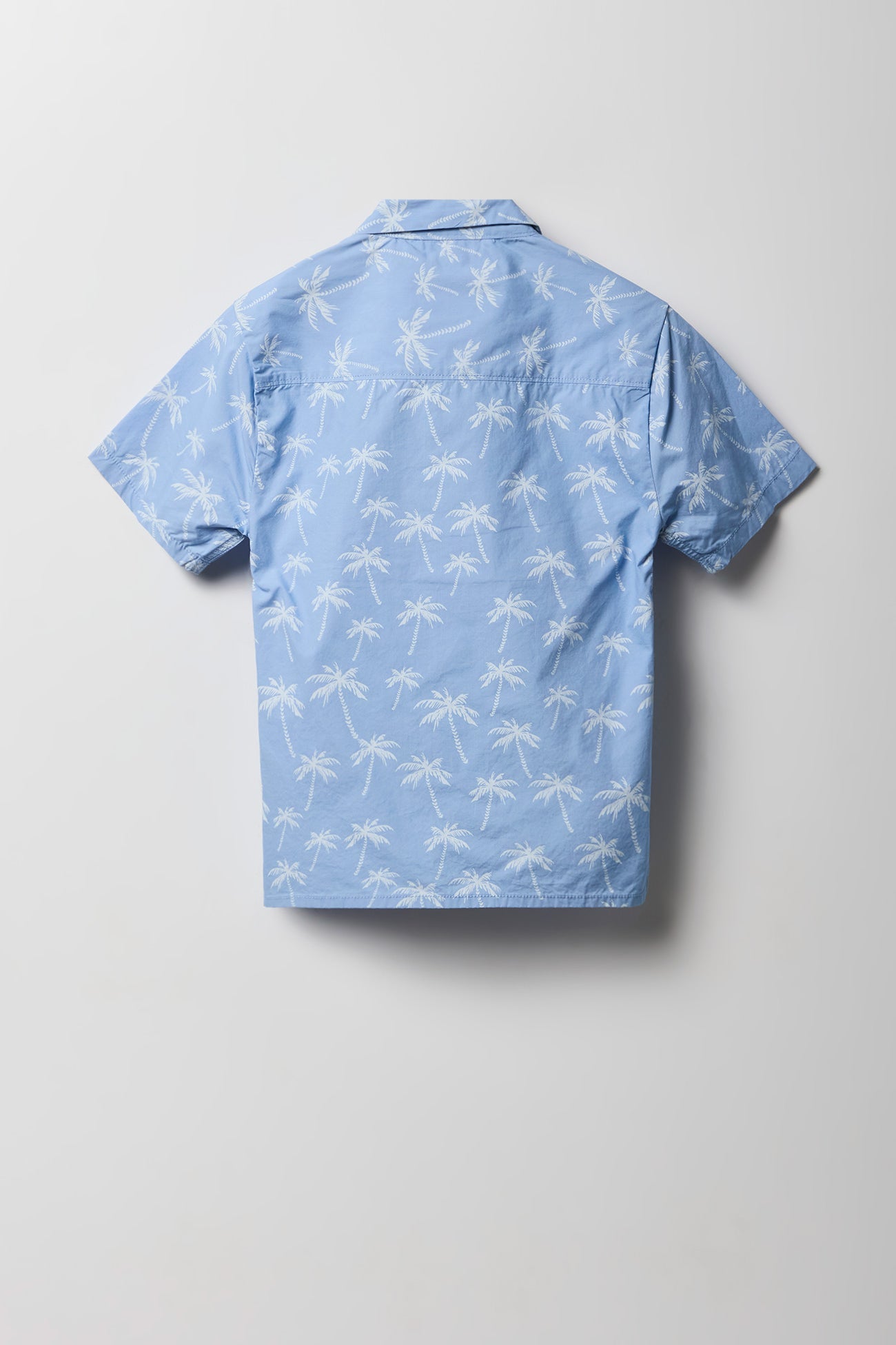Boys Tropical Print Button-Up Top