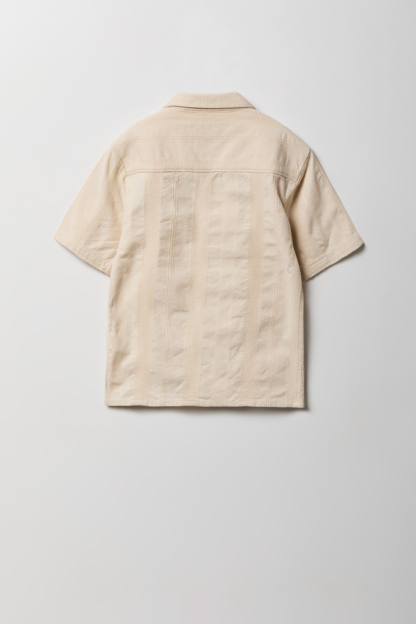 Boys Textured Button-Up Top