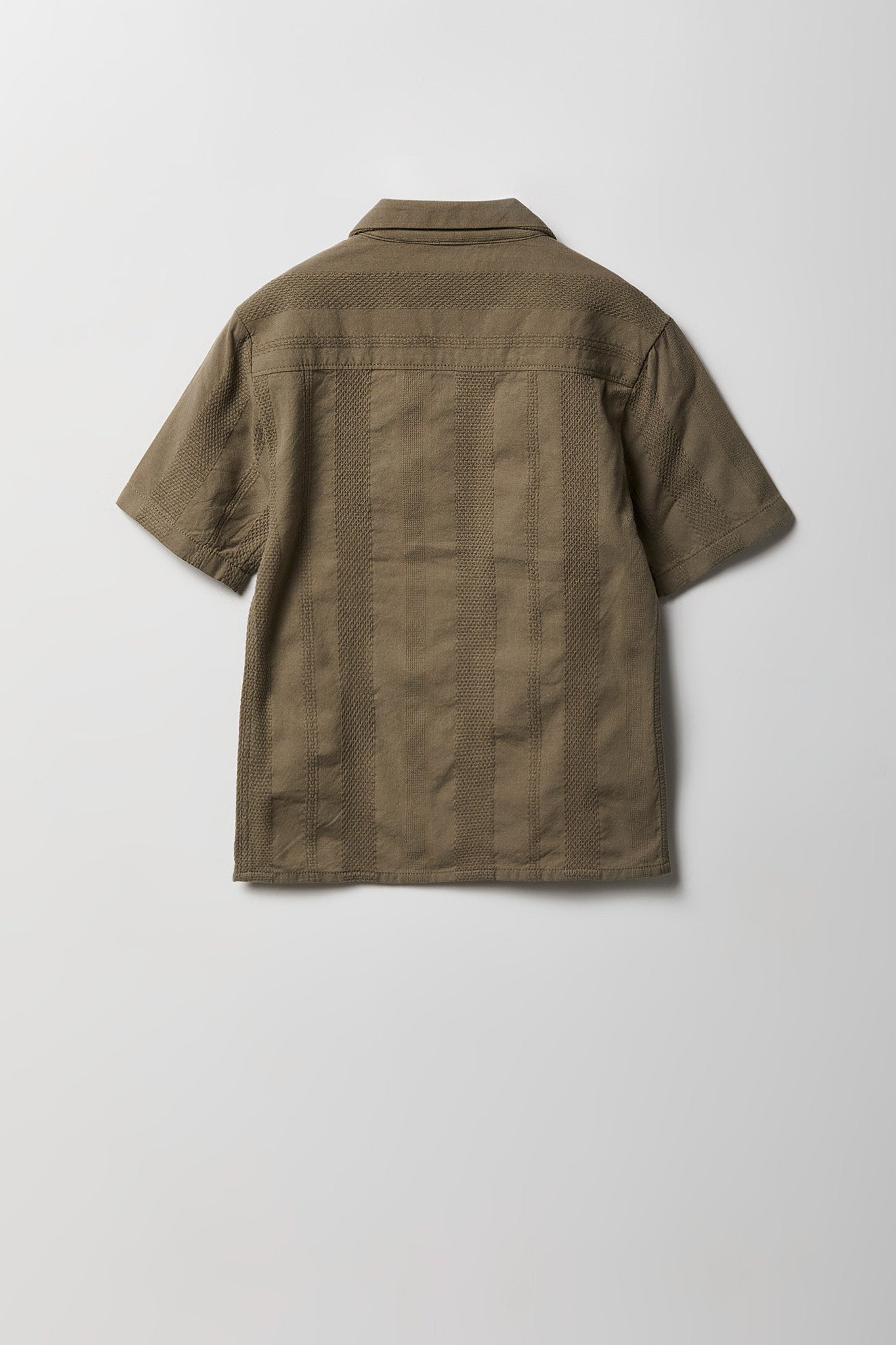 Boys Textured Button-Up Top