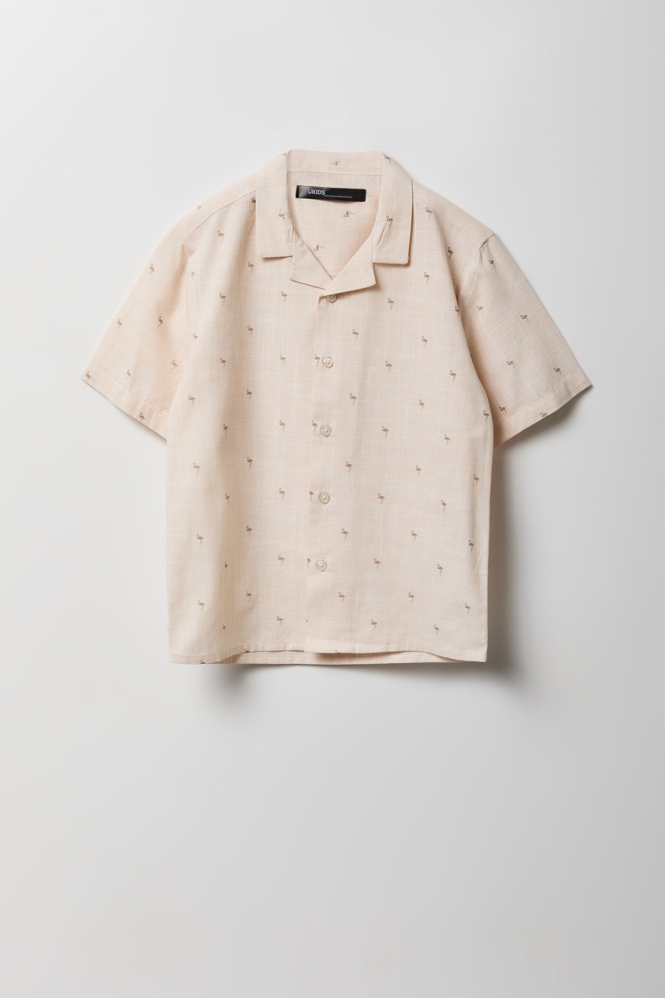 Boys Printed Button-Up Top