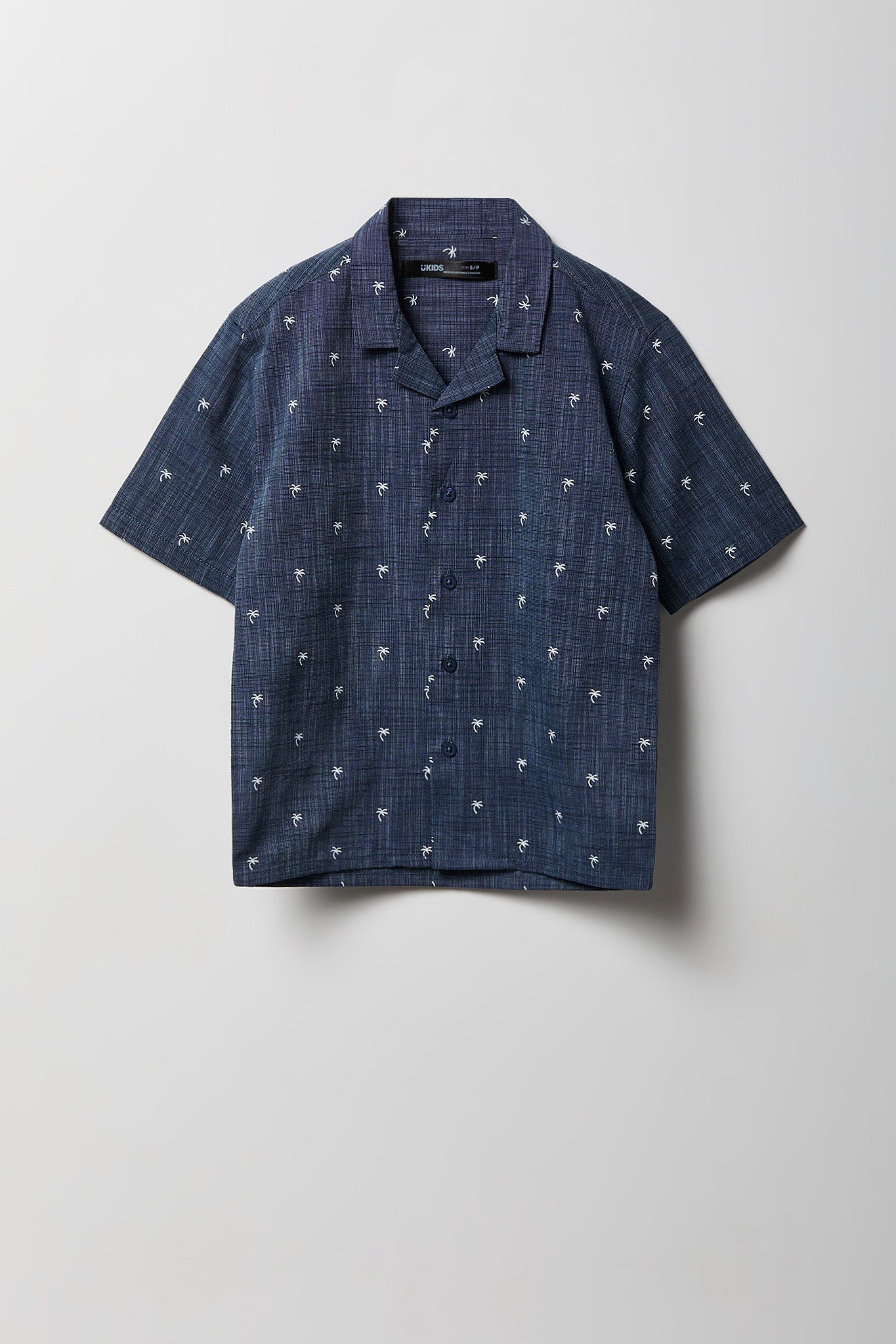 Boys Printed Button-Up Top