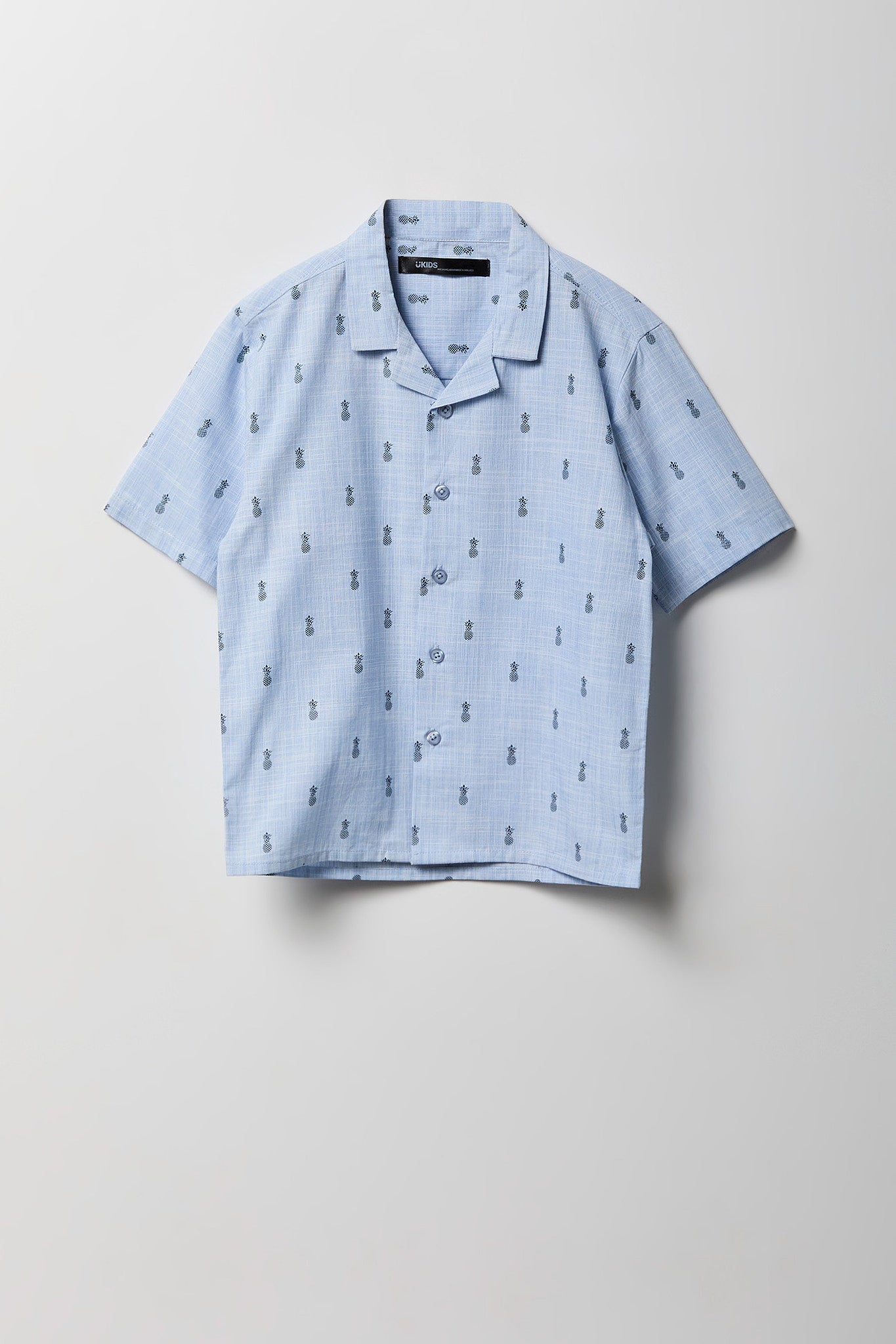 Boys Printed Button-Up Top