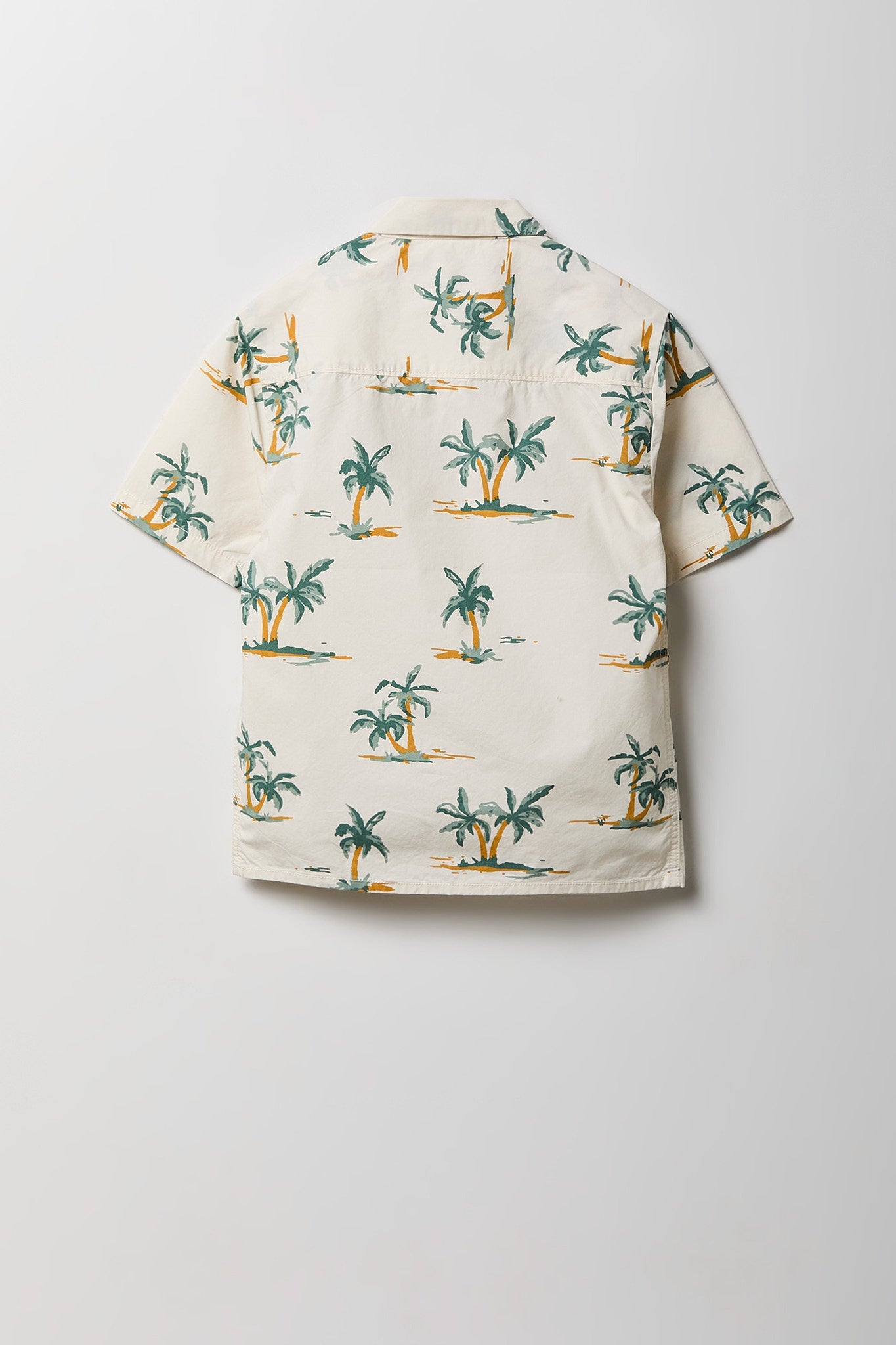 Boys Printed Poplin Button-Up Top