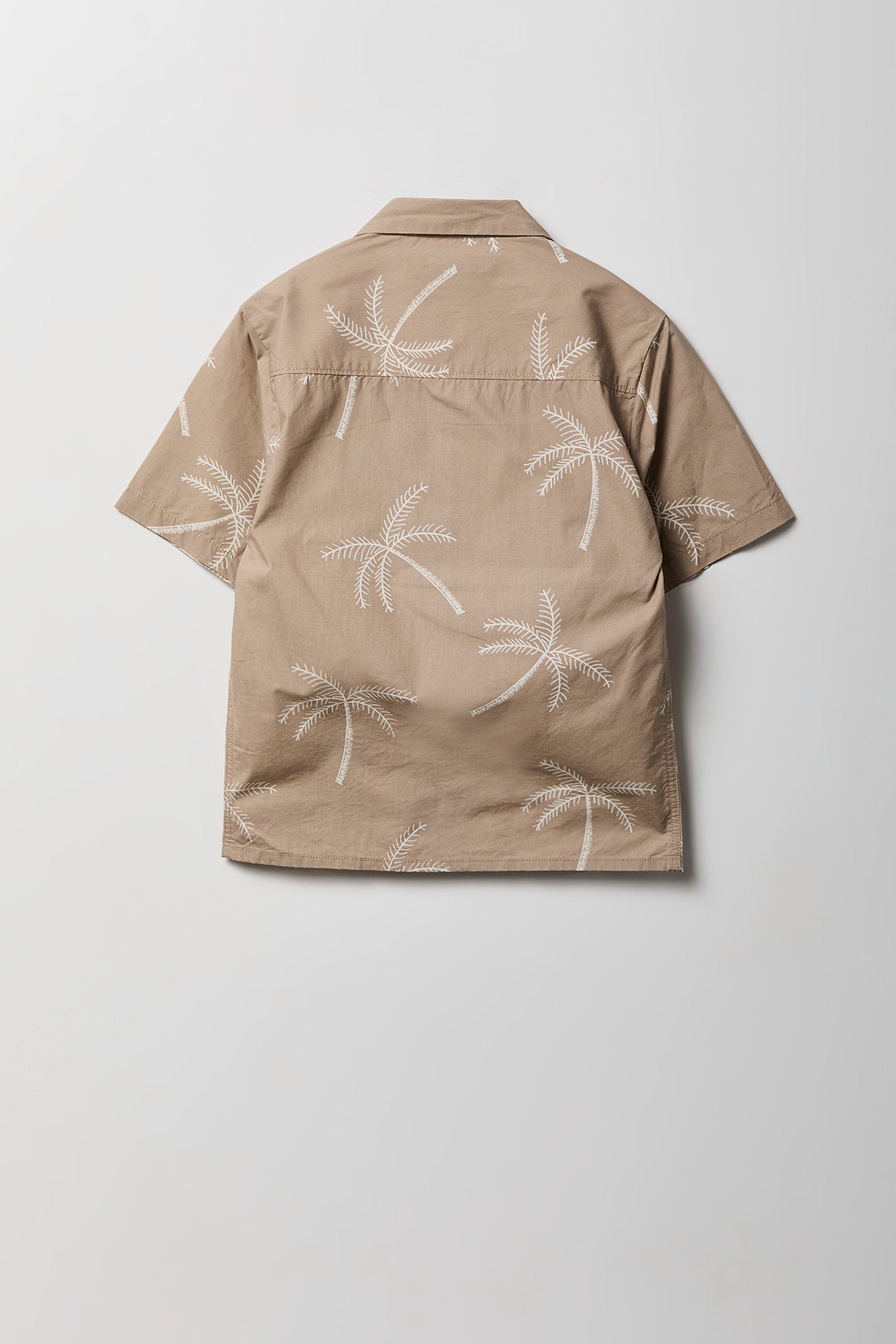 Boys Printed Poplin Button-Up Top
