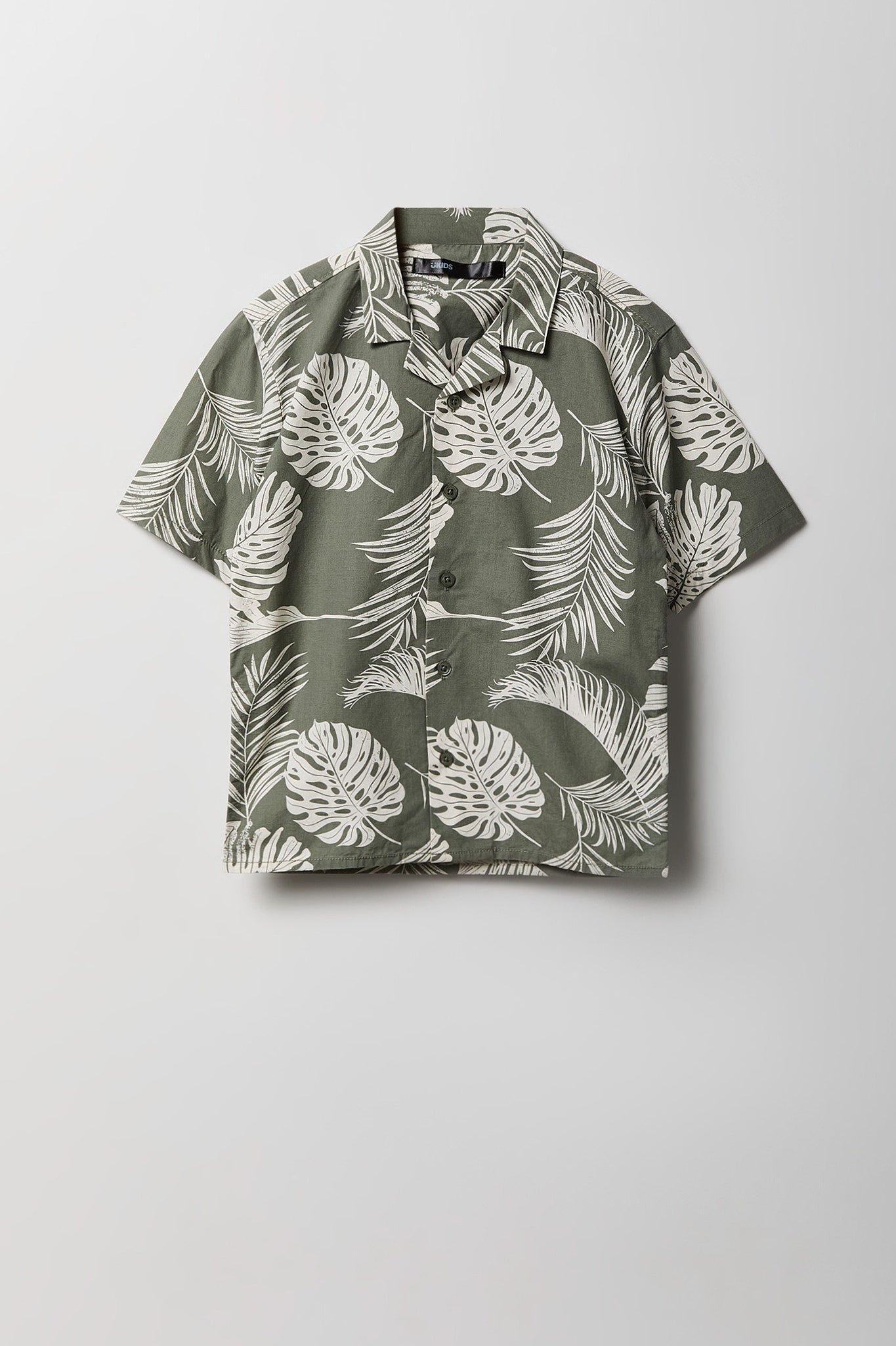 Boys Printed Poplin Button-Up Top