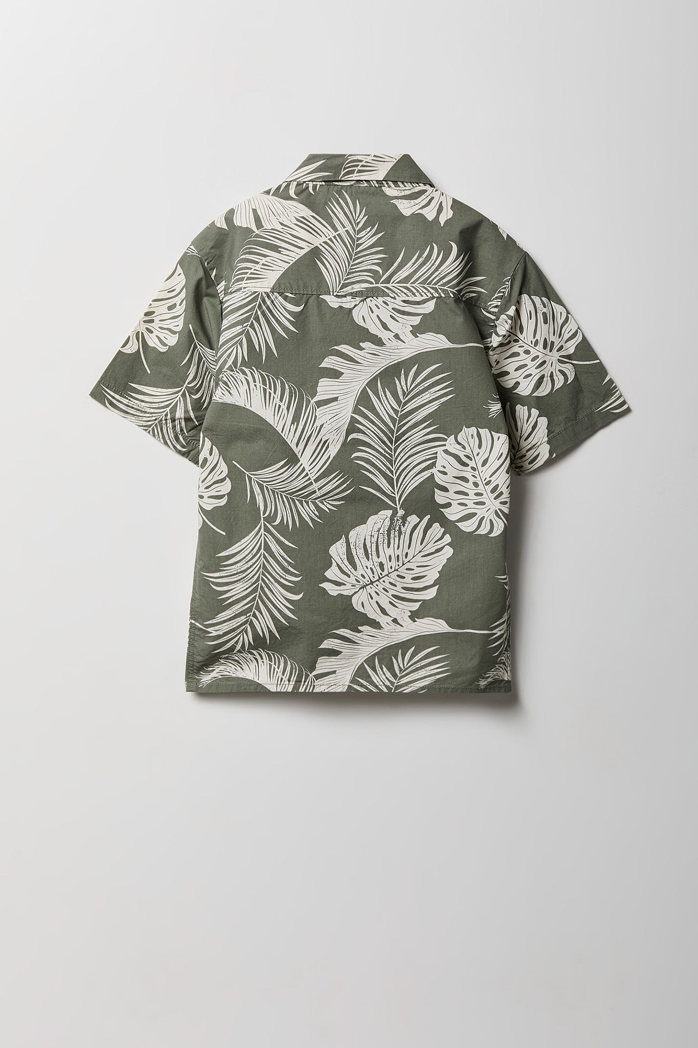 Boys Printed Poplin Button-Up Top