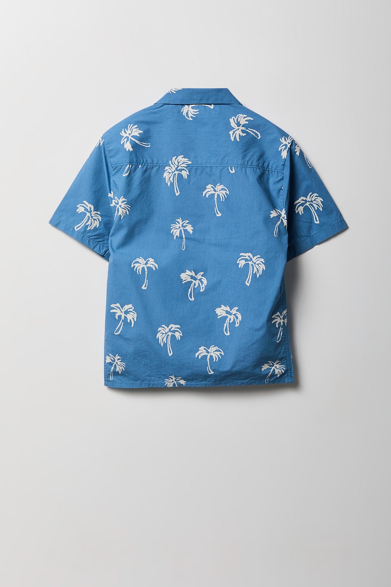 Boys Printed Poplin Button-Up Top