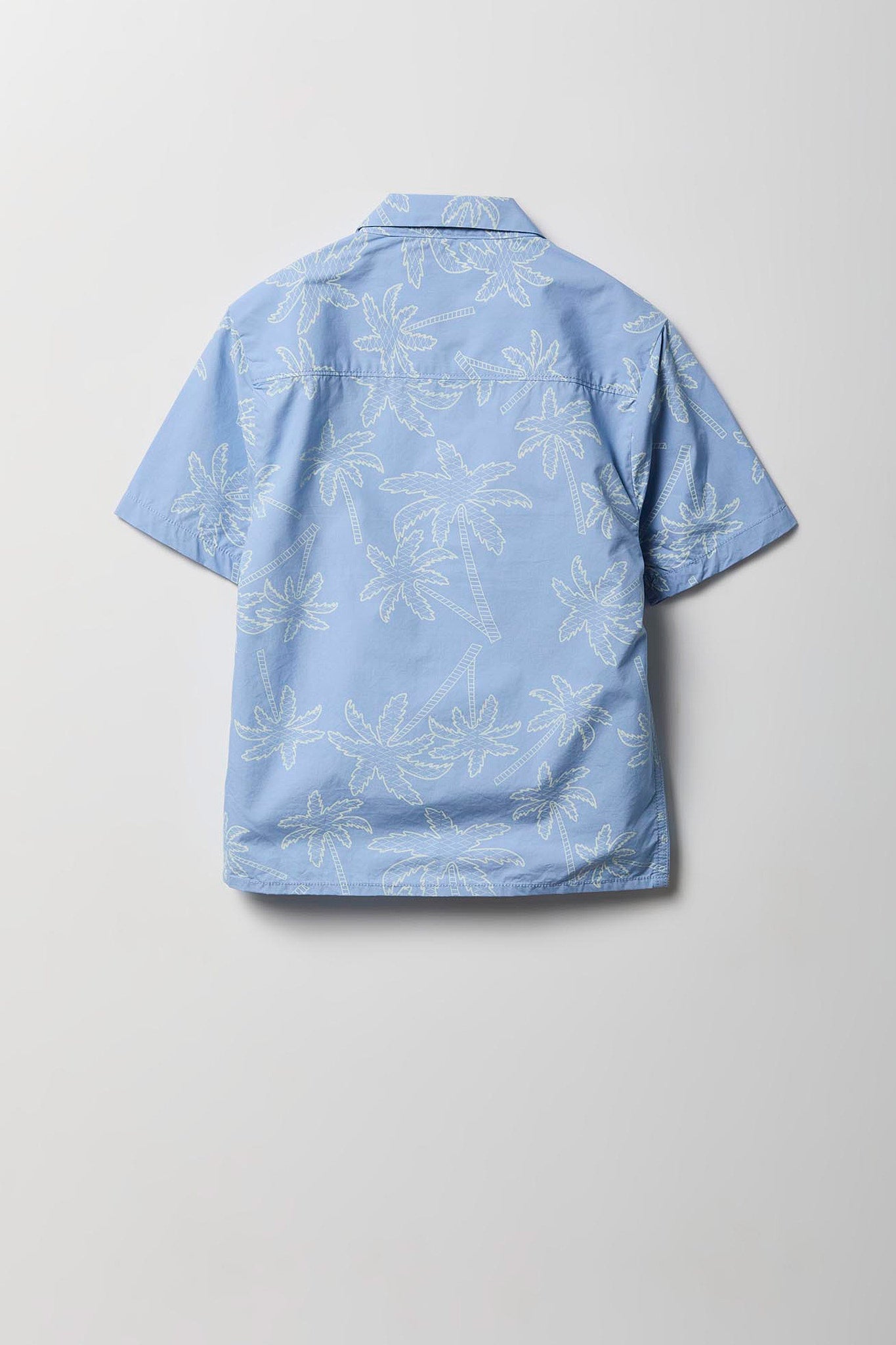 Boys Printed Poplin Button-Up Top