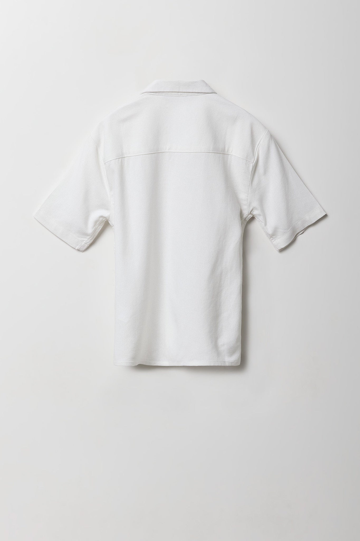 Boys Linen-Blend Button-Up Top