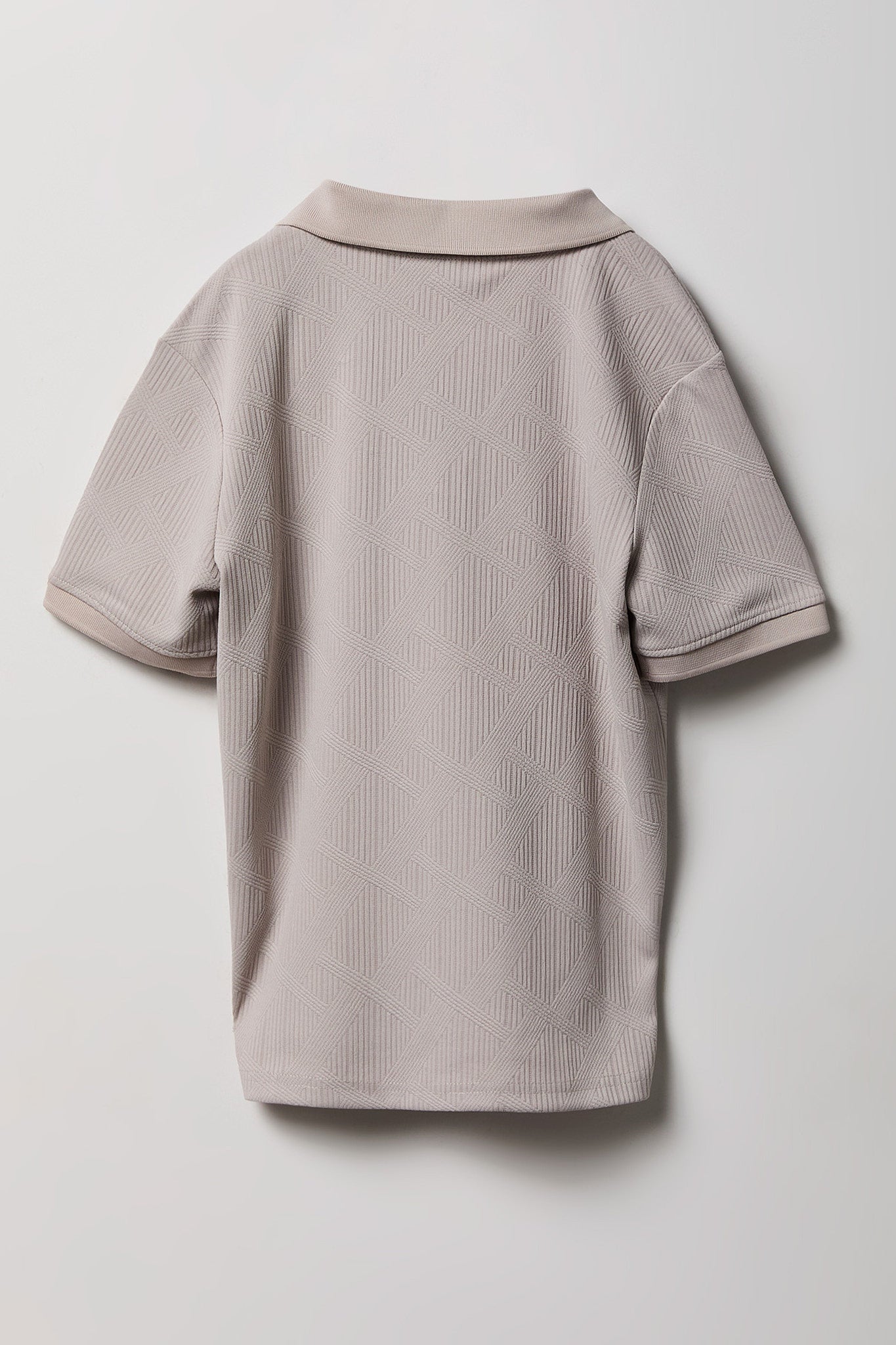 Boys Textured Collared Top