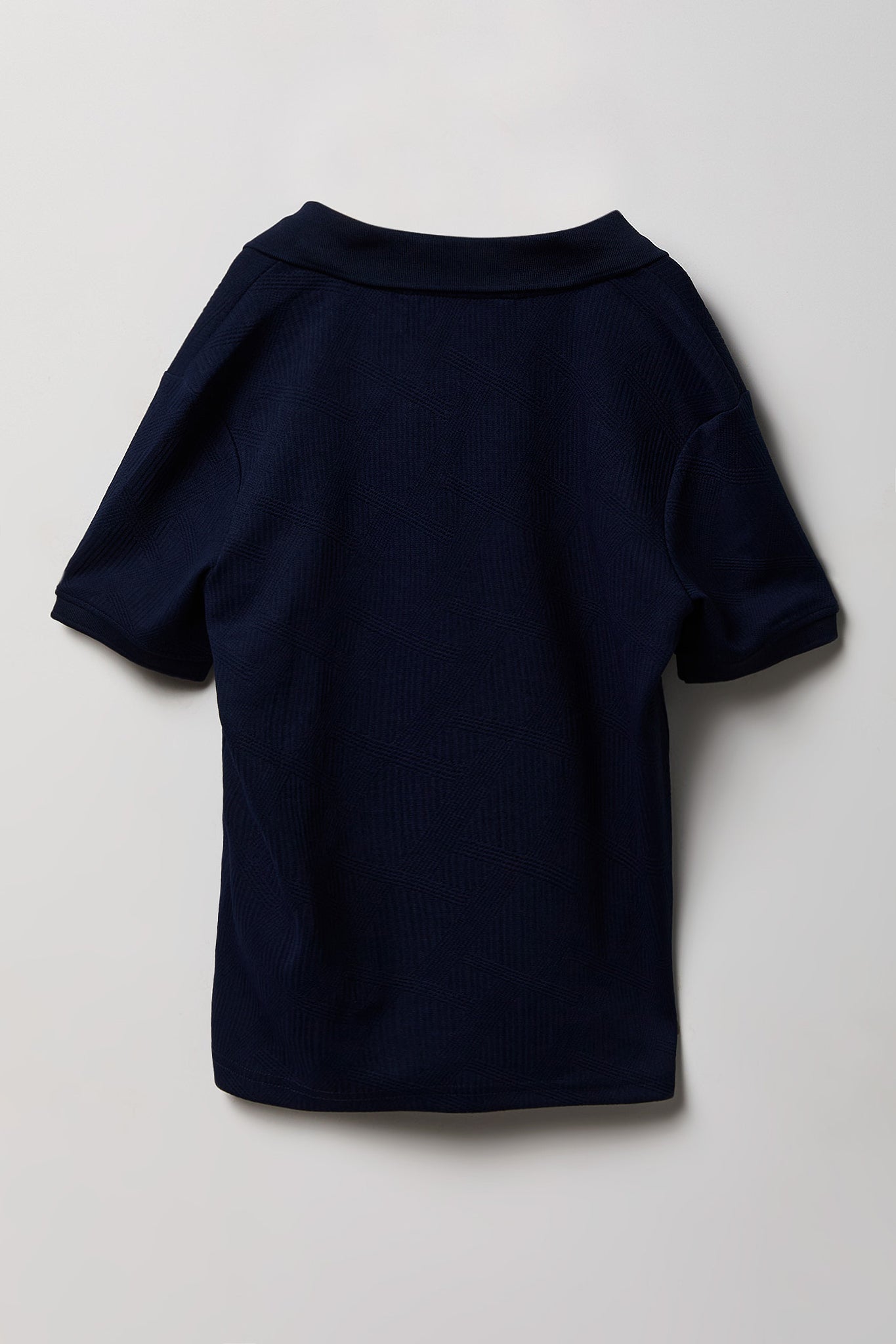 Boys Textured Collared Top