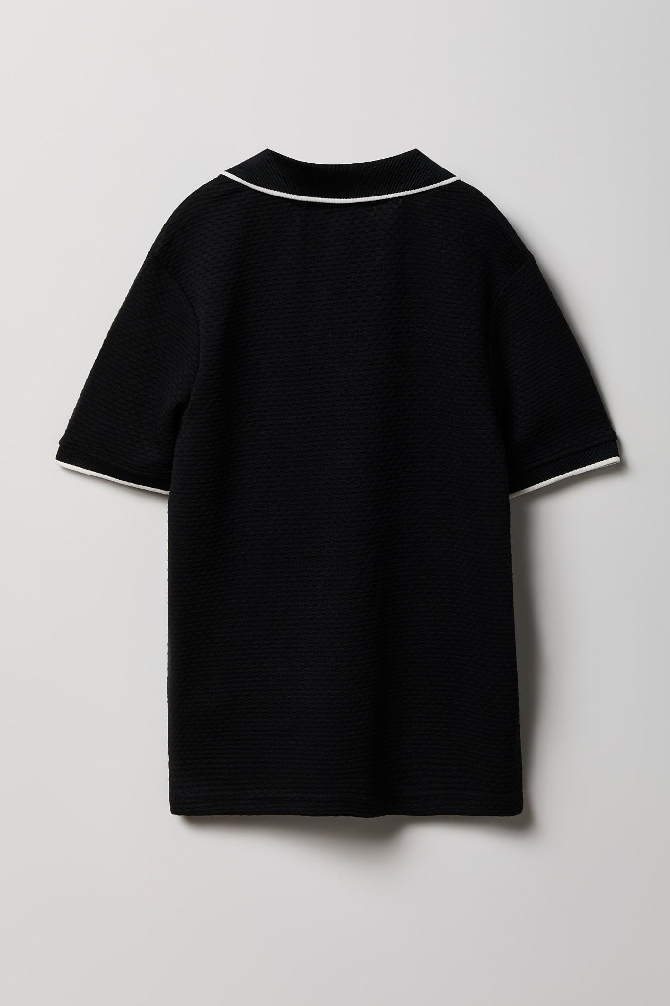 Boys Textured Collared Top