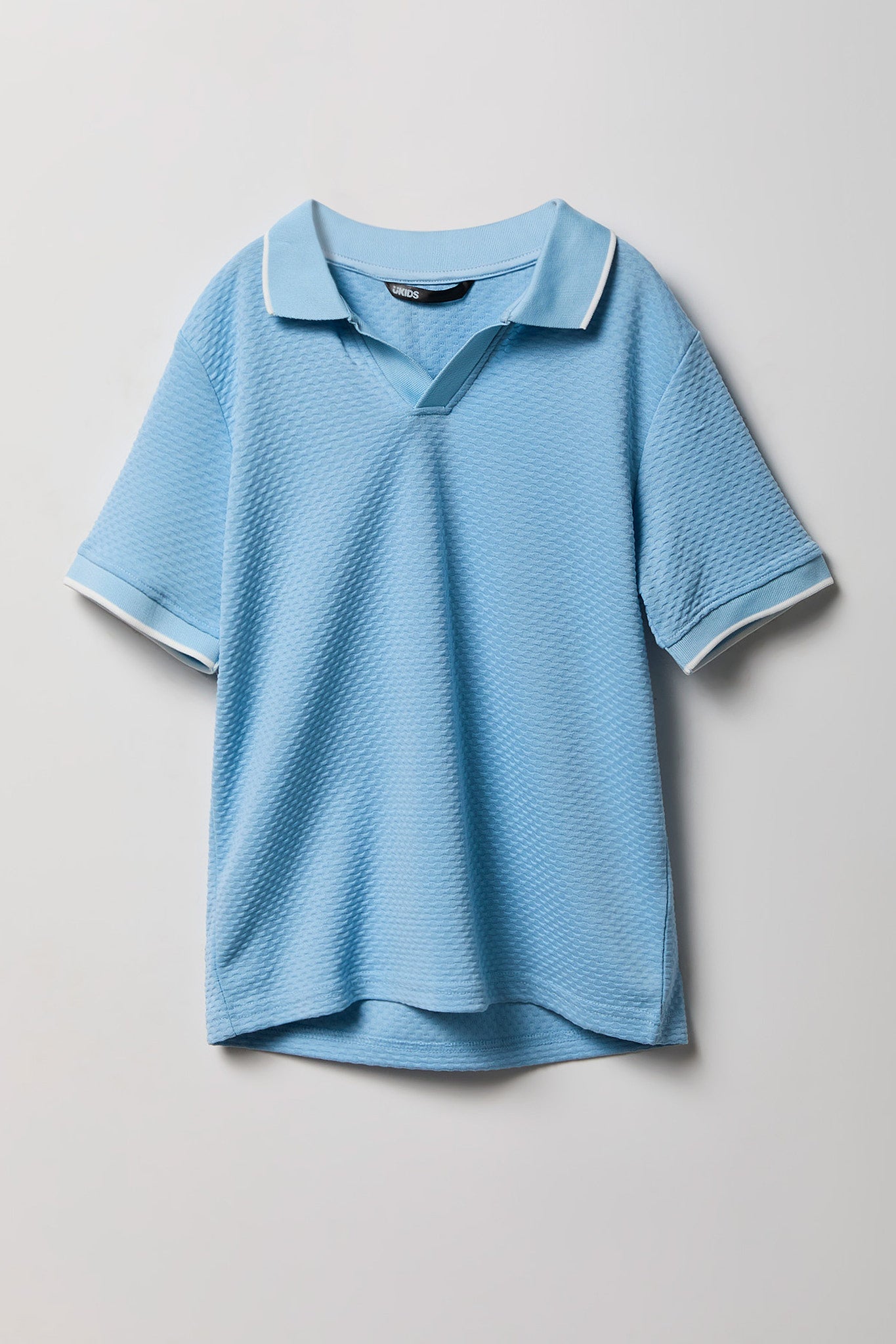 Boys Textured Collared Top
