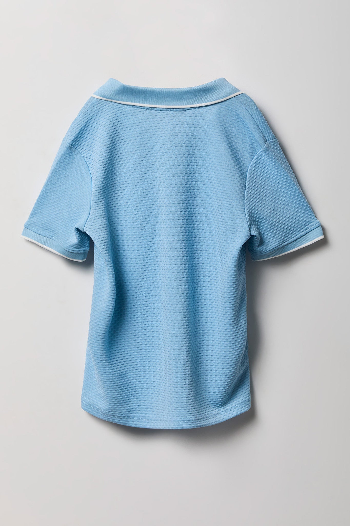 Boys Textured Collared Top