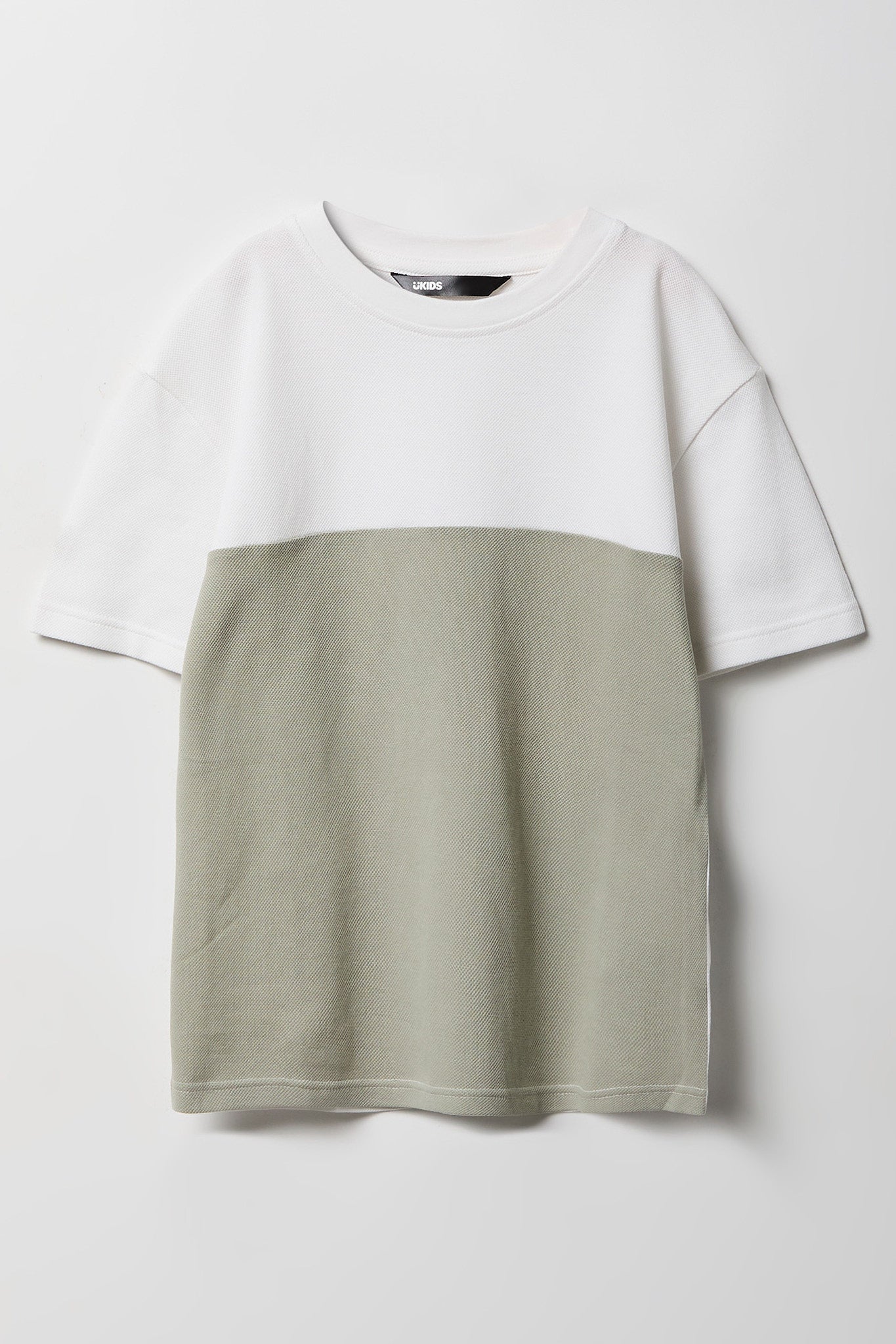 Boys Textured Colourblock T-Shirt