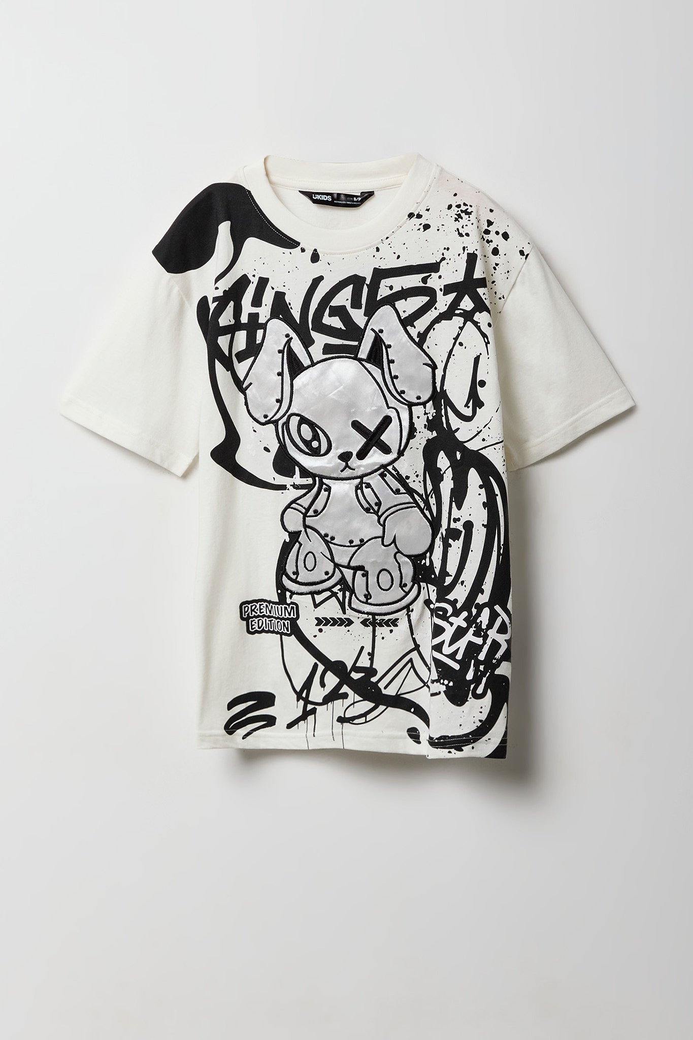 Boys Robot Embroidered T-Shirt