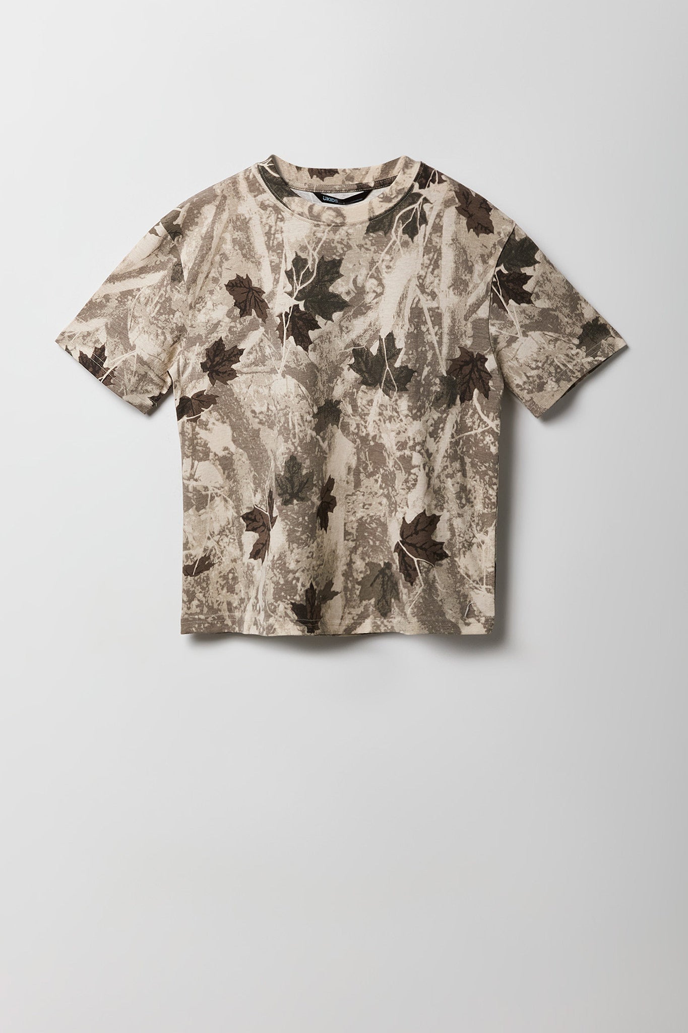 Boys Camo Crewneck T-Shirt