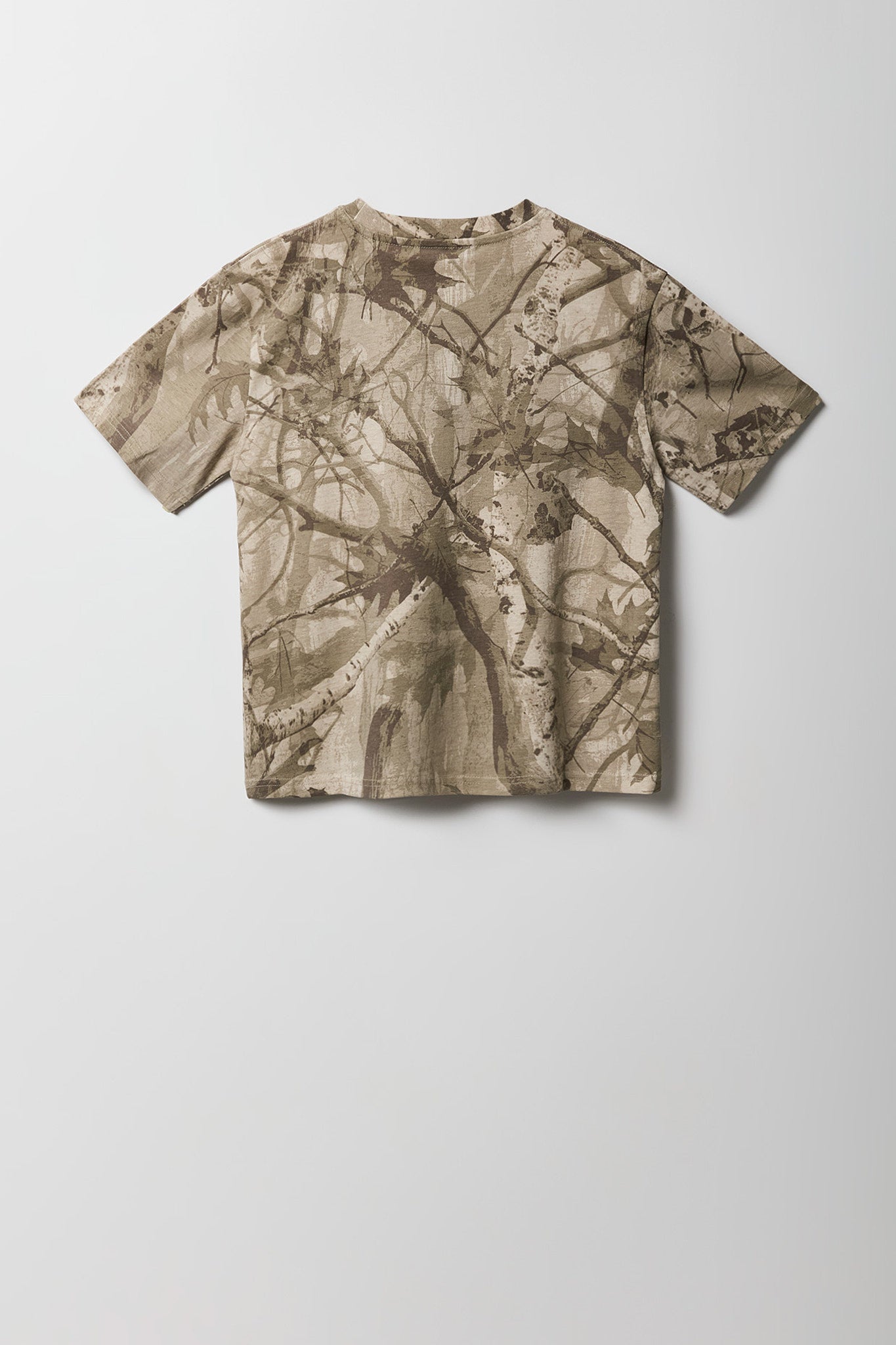 Boys Camo Crewneck T-Shirt