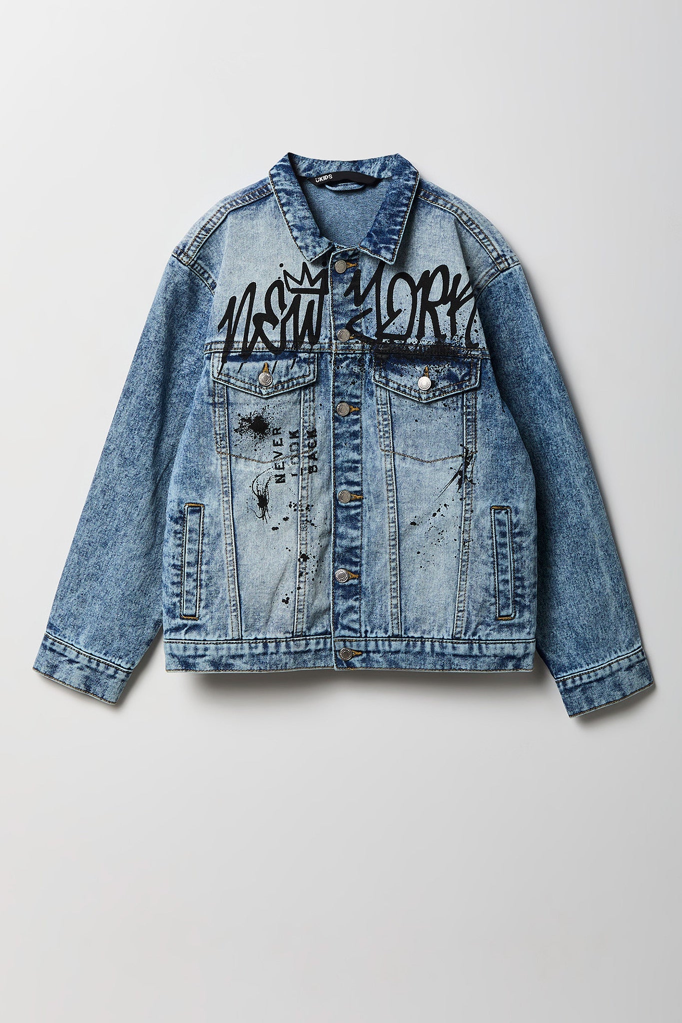 Boys Graphic Denim Jacket