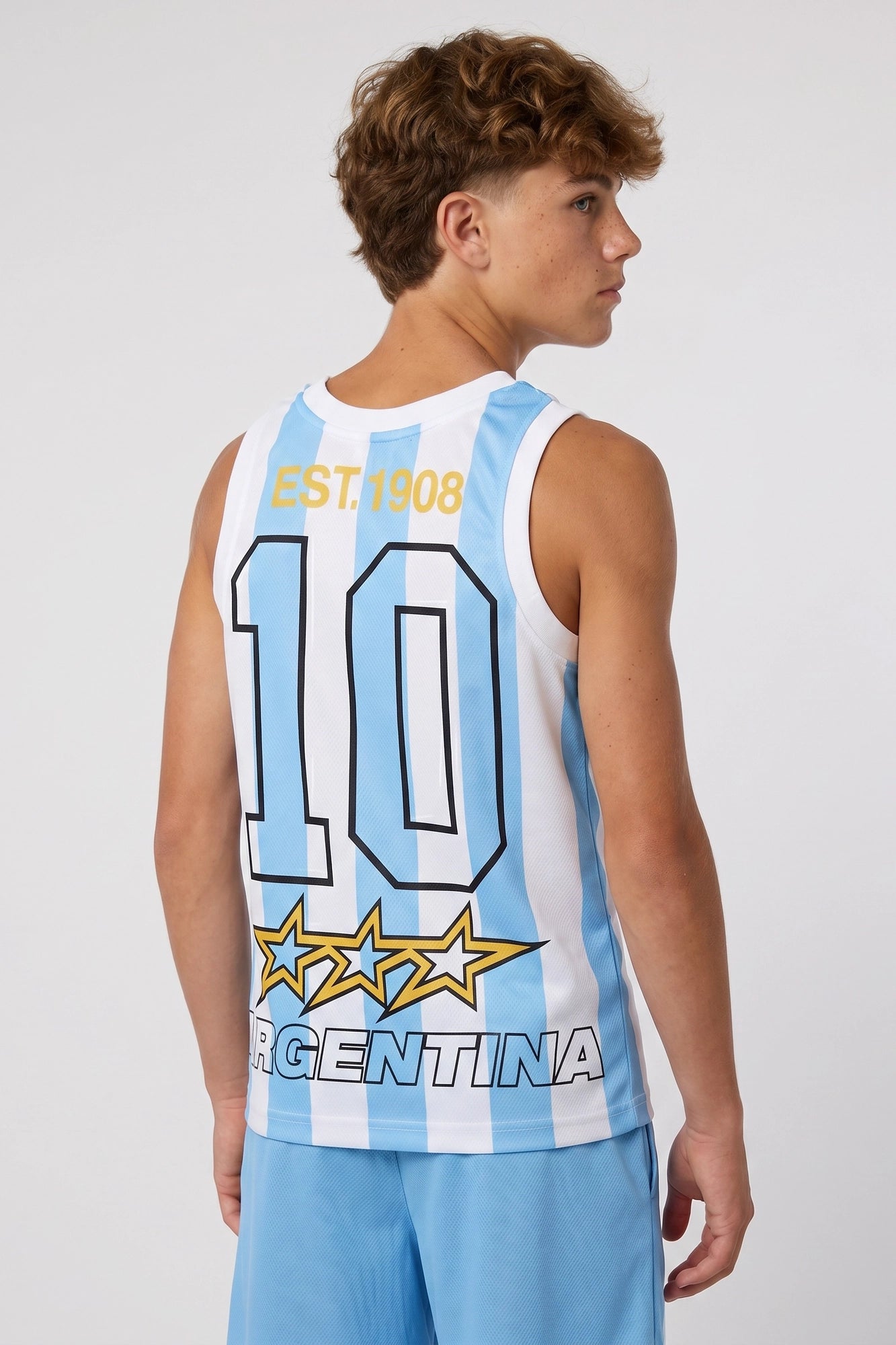 Kids Argentina Graphic Mesh Tank