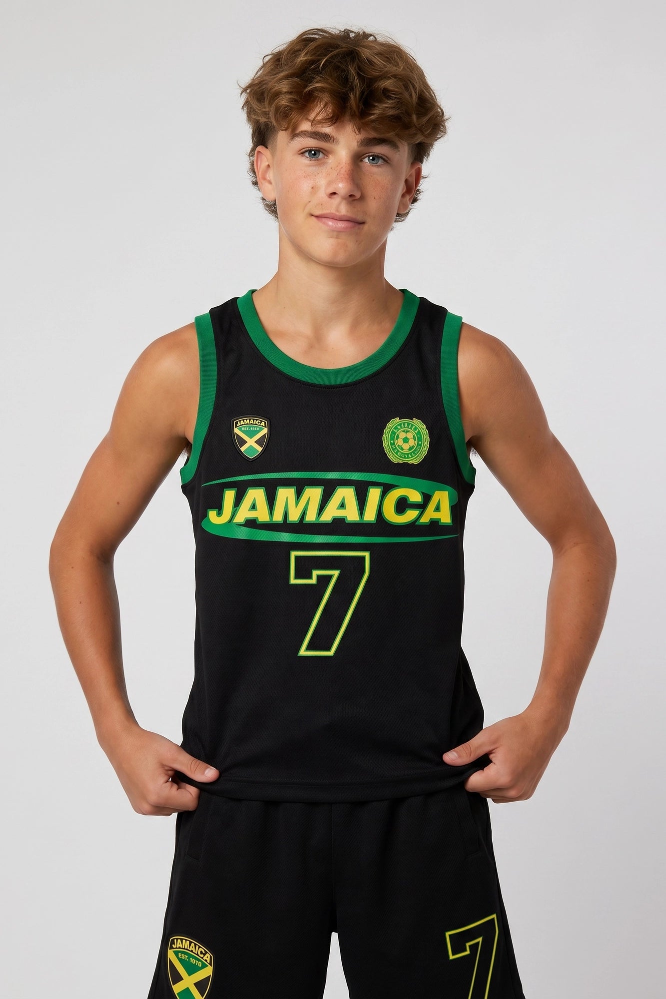 Kids Jamaica Graphic Mesh Tank