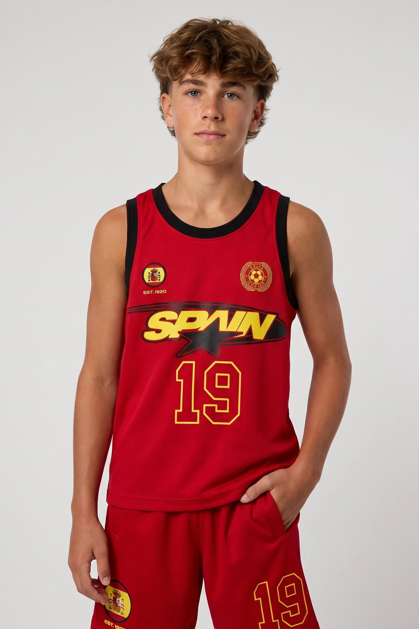 Kids Spain Graphic Mesh Tank