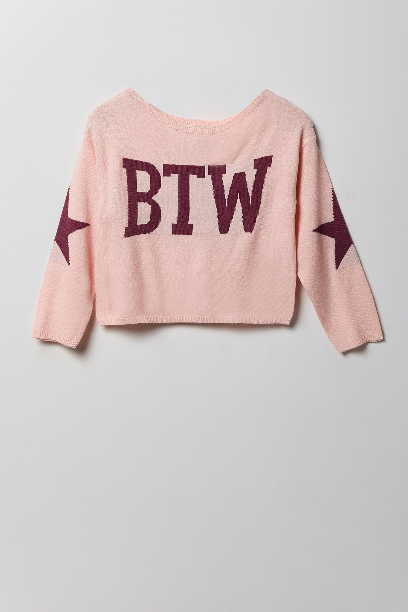 Girls Jacquard Knit Sweater