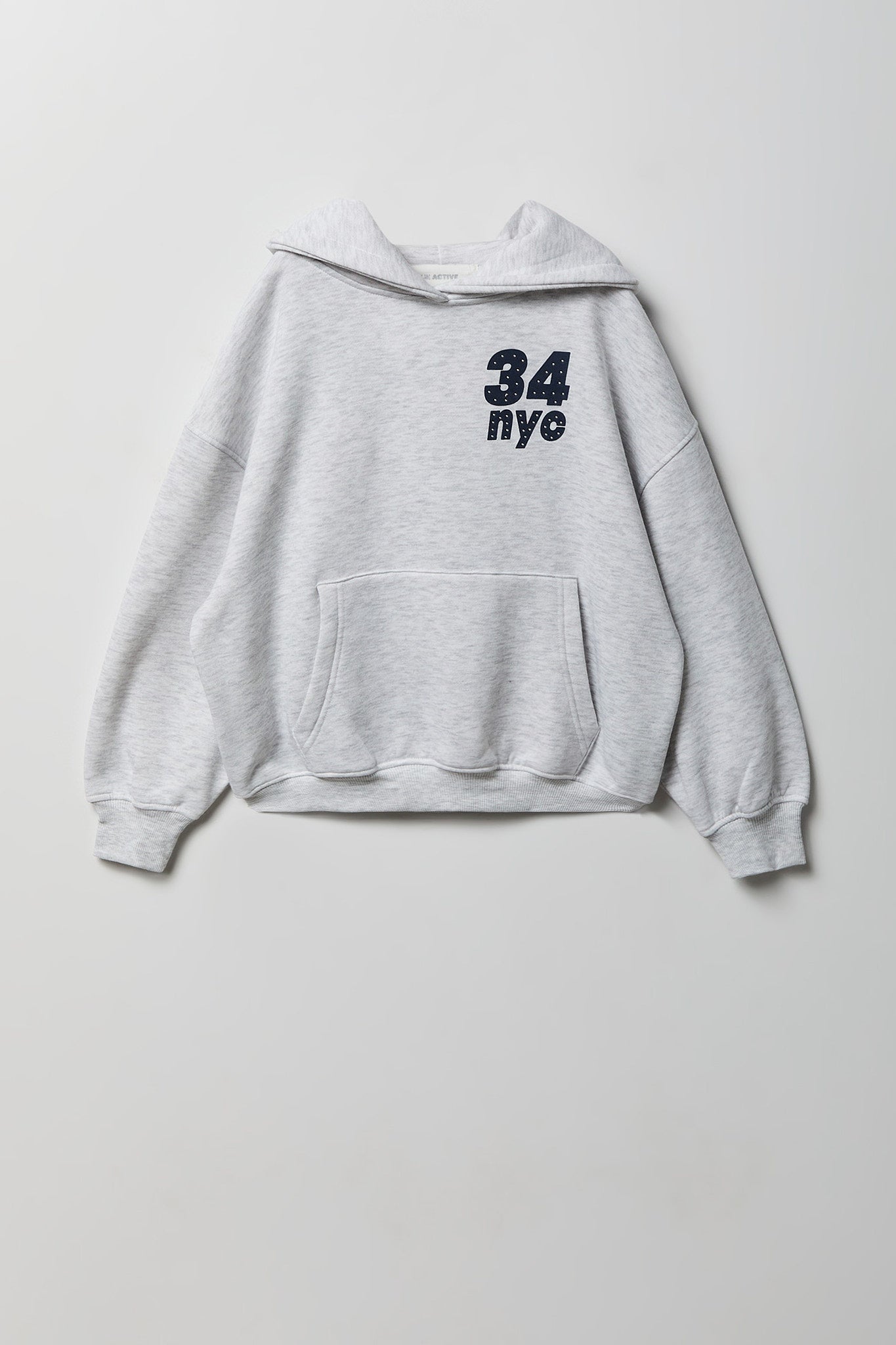Girls Graphic Boxy Fleece Hoodie