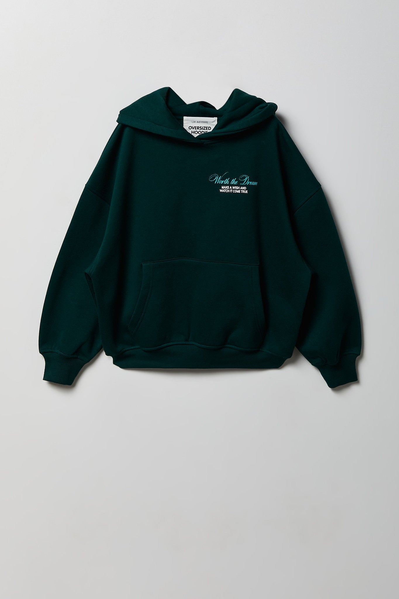 Girls Graphic Boxy Fleece Hoodie