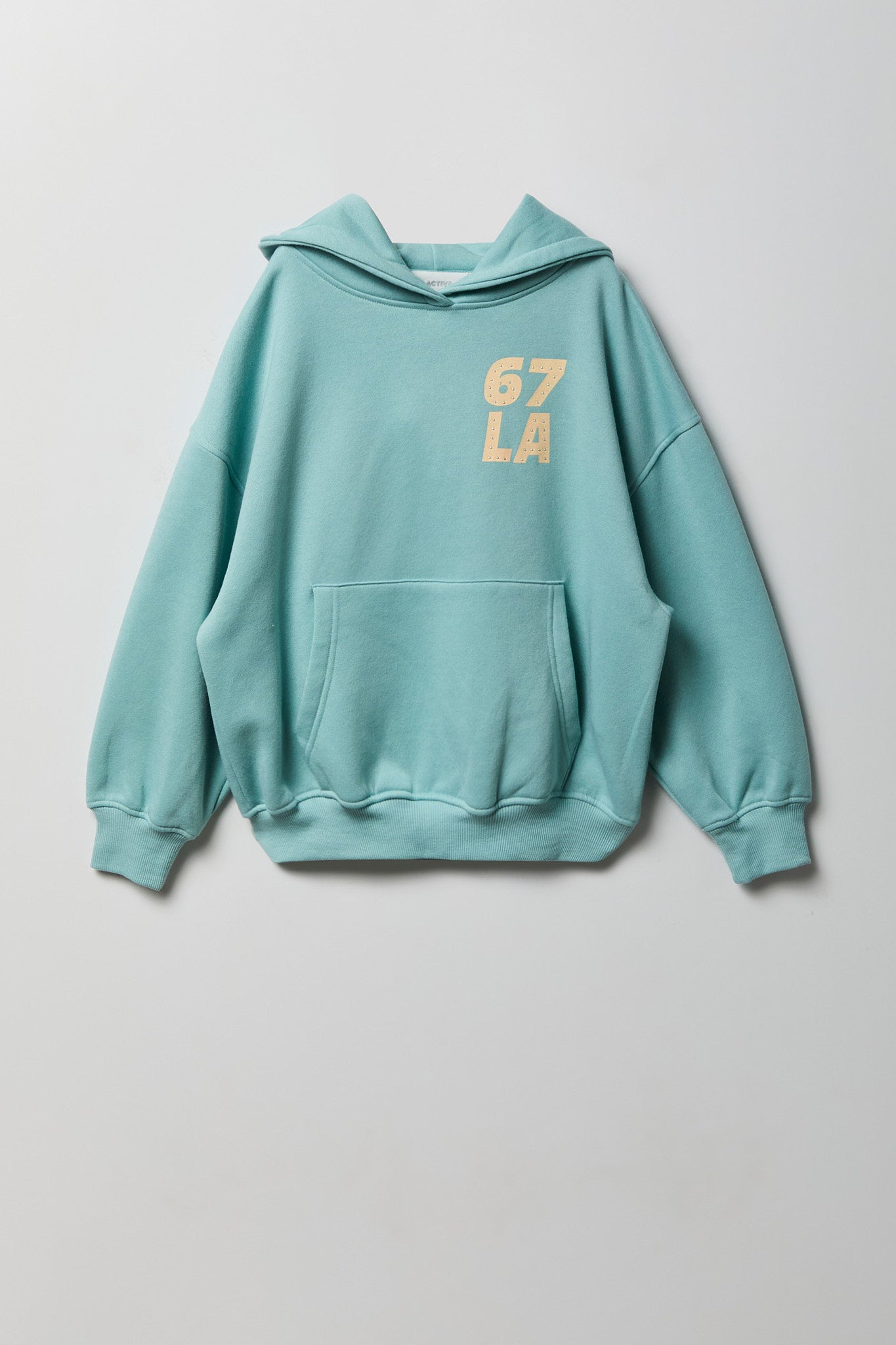 Girls Graphic Boxy Fleece Hoodie