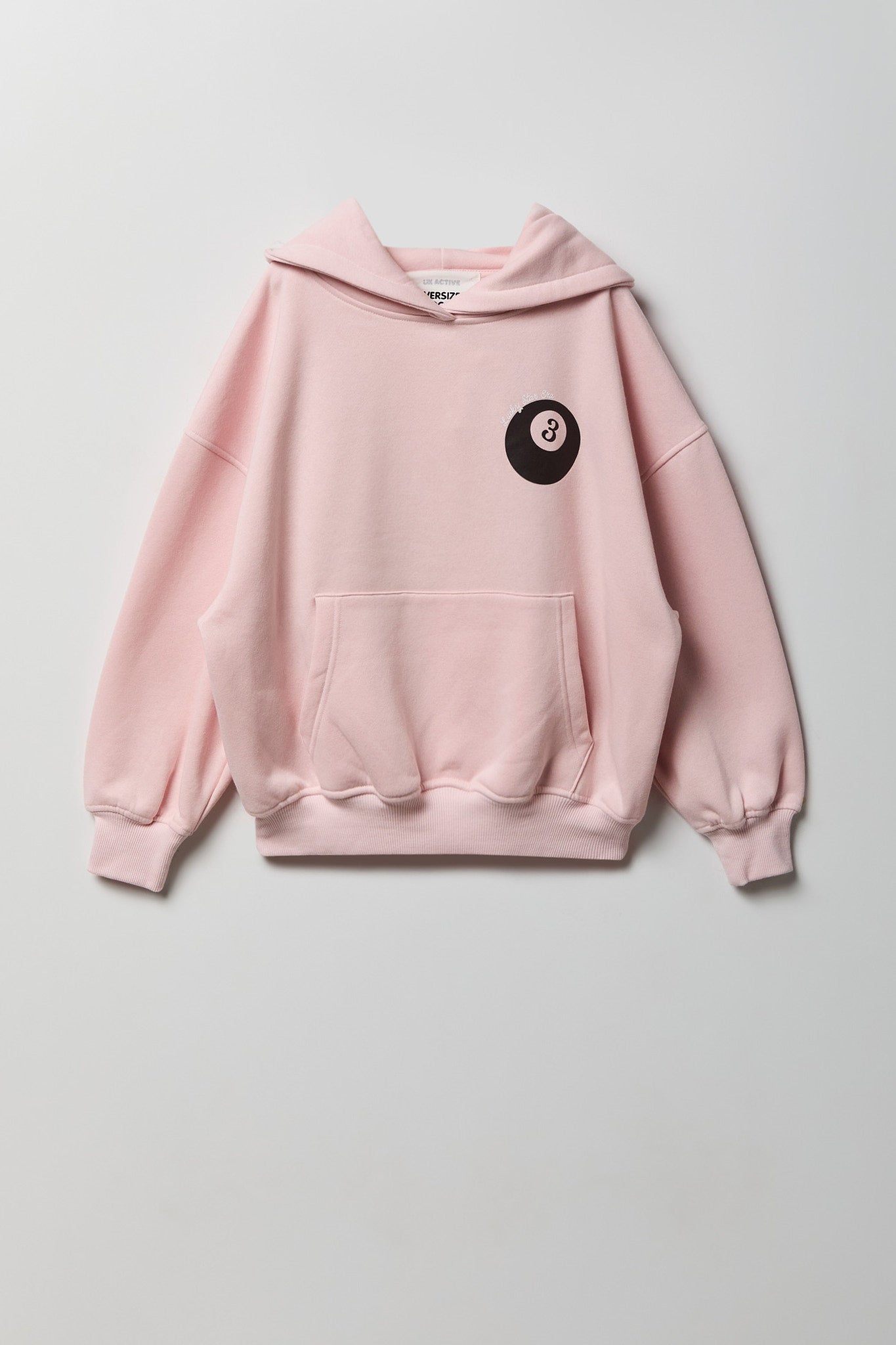 Girls Graphic Boxy Fleece Hoodie