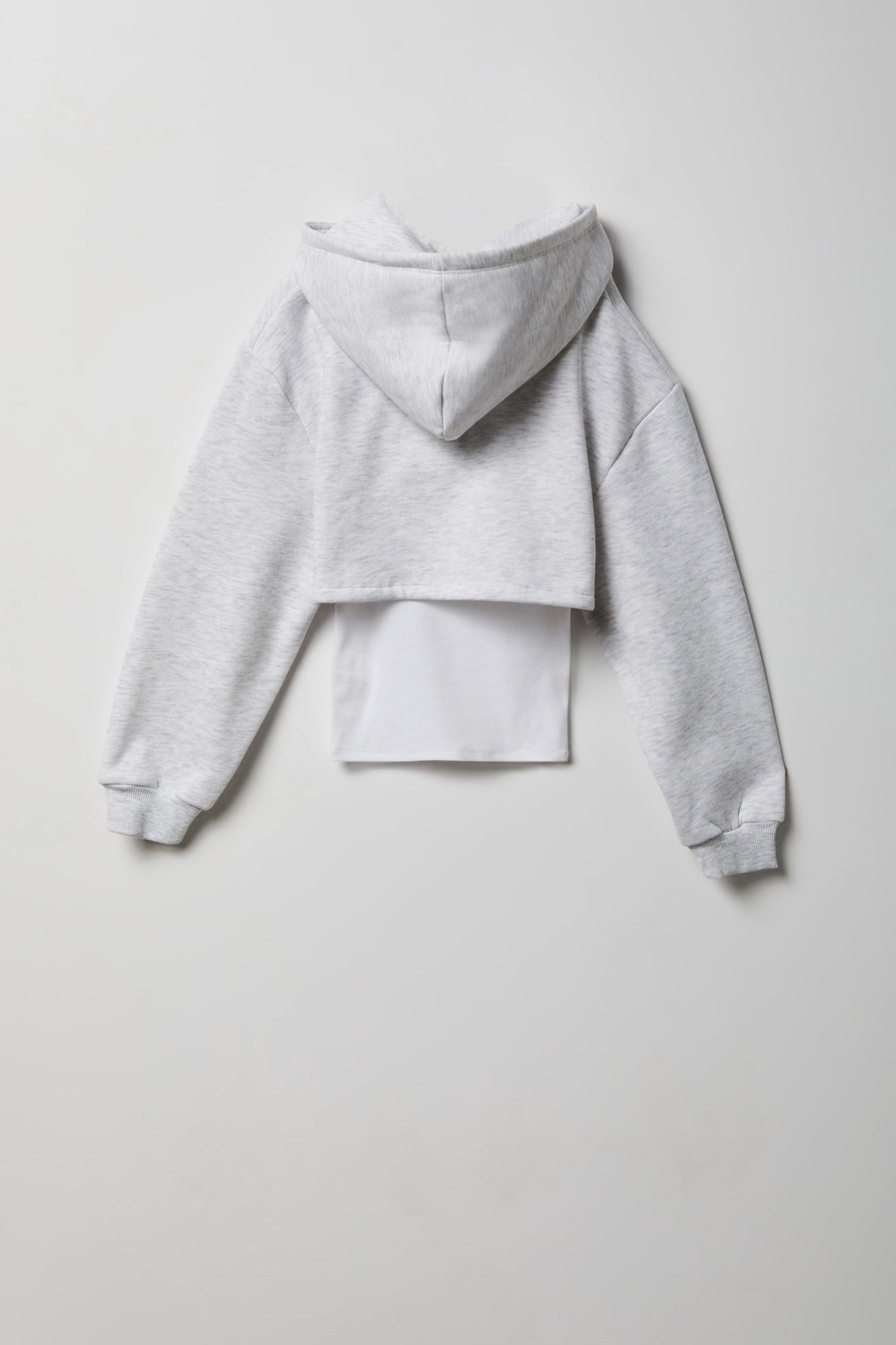 Girls Graphic Fleece Hoodie & Tank Set