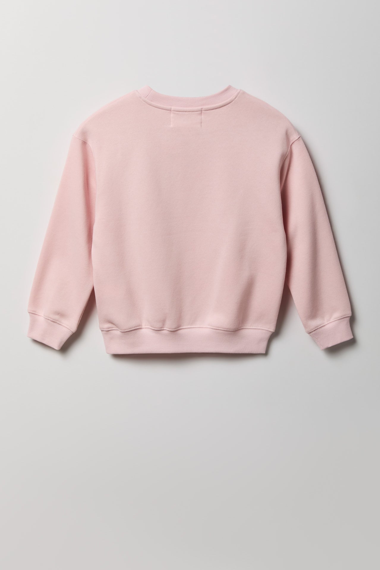 Girls Oversized Rhinestone Graphic Fleece Sweatshirt