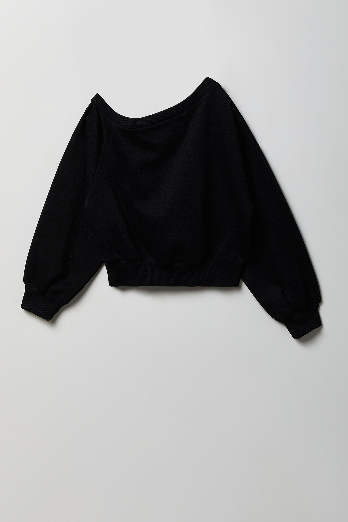 Girls One Shoulder Fleece Sweatshirt