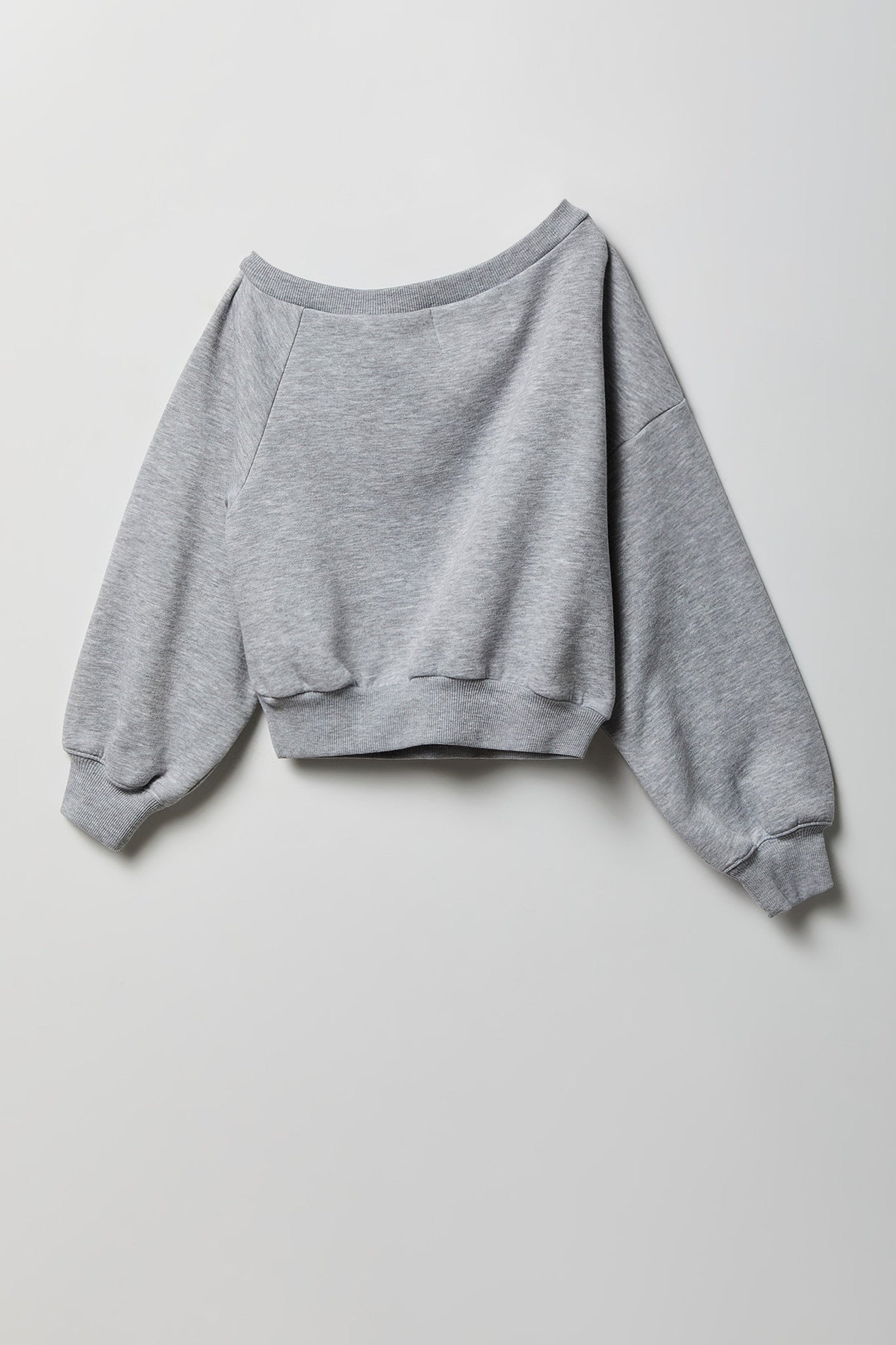 Girls One Shoulder Fleece Sweatshirt