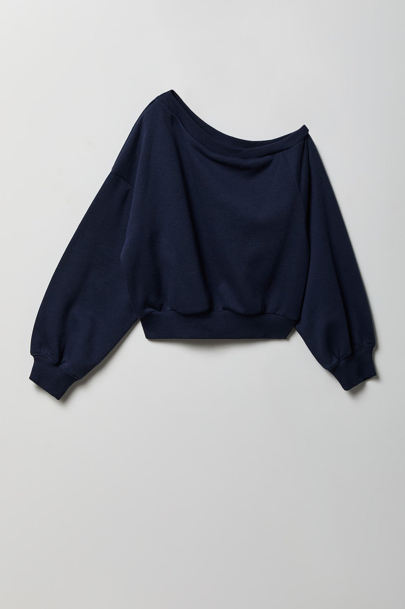 Girls One Shoulder Fleece Sweatshirt