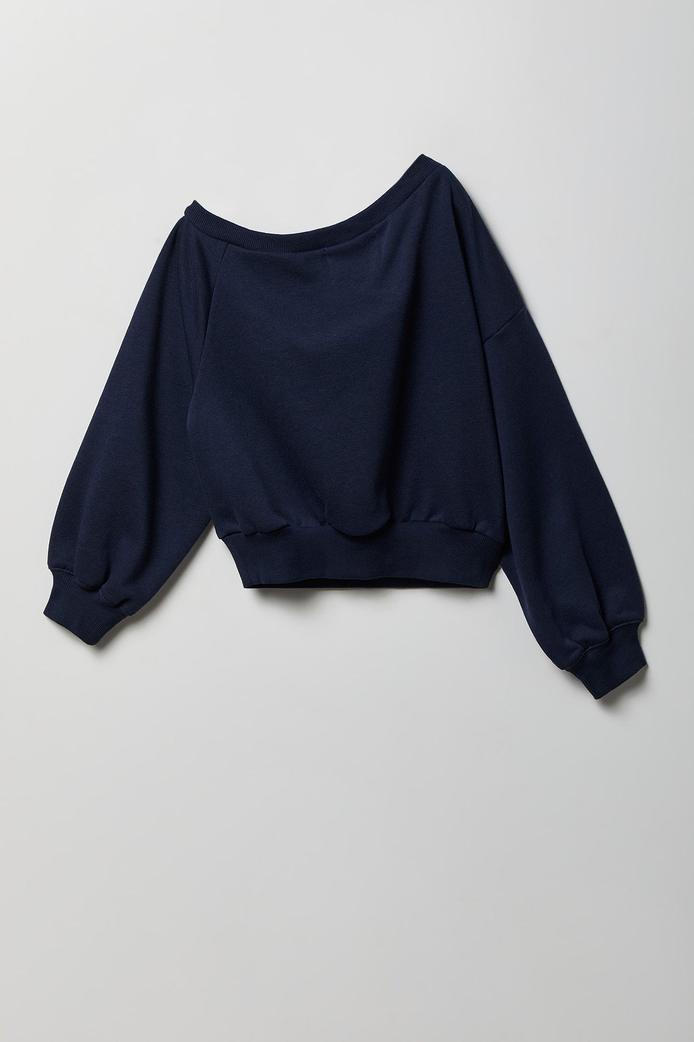 Girls One Shoulder Fleece Sweatshirt