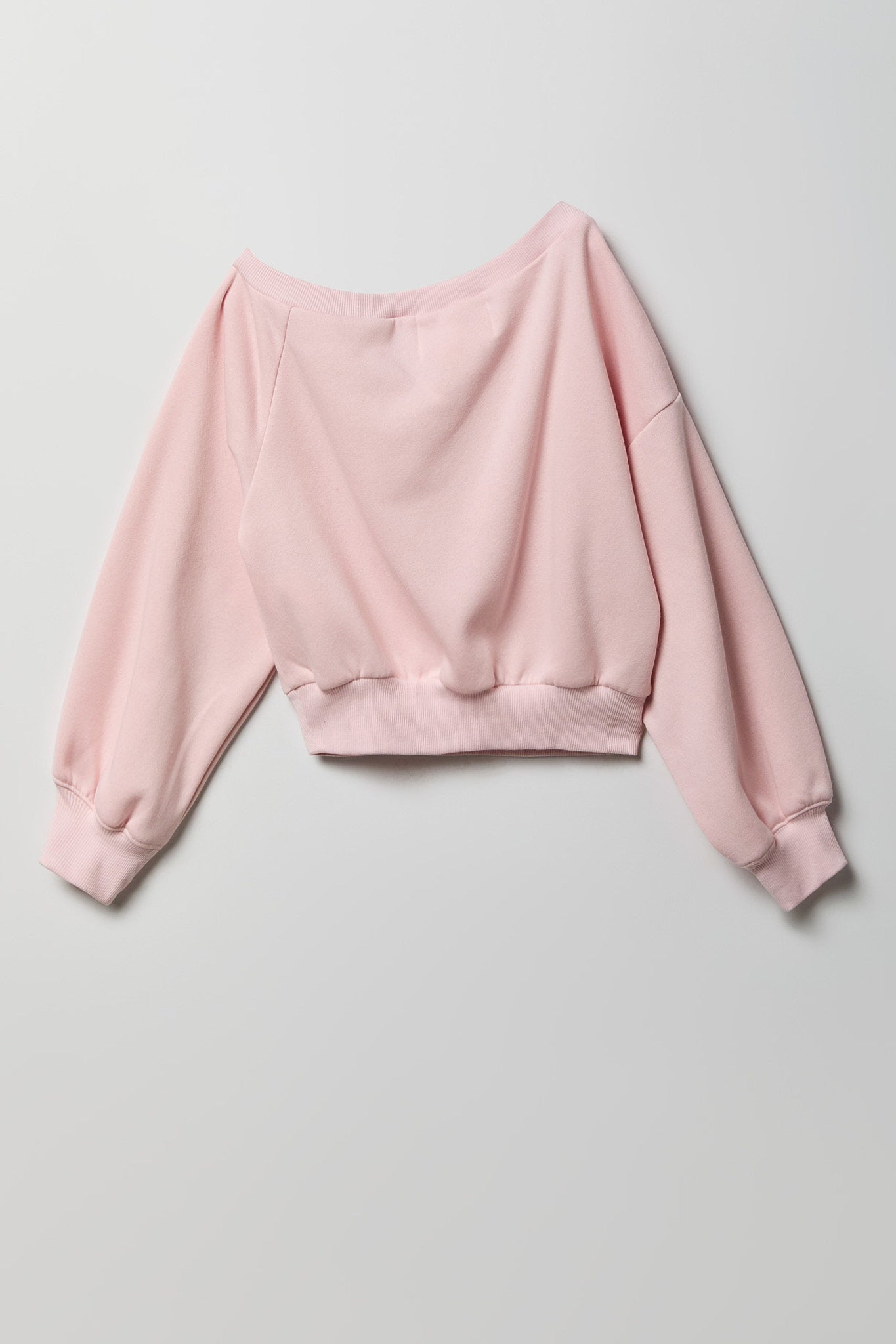 Girls One Shoulder Fleece Sweatshirt