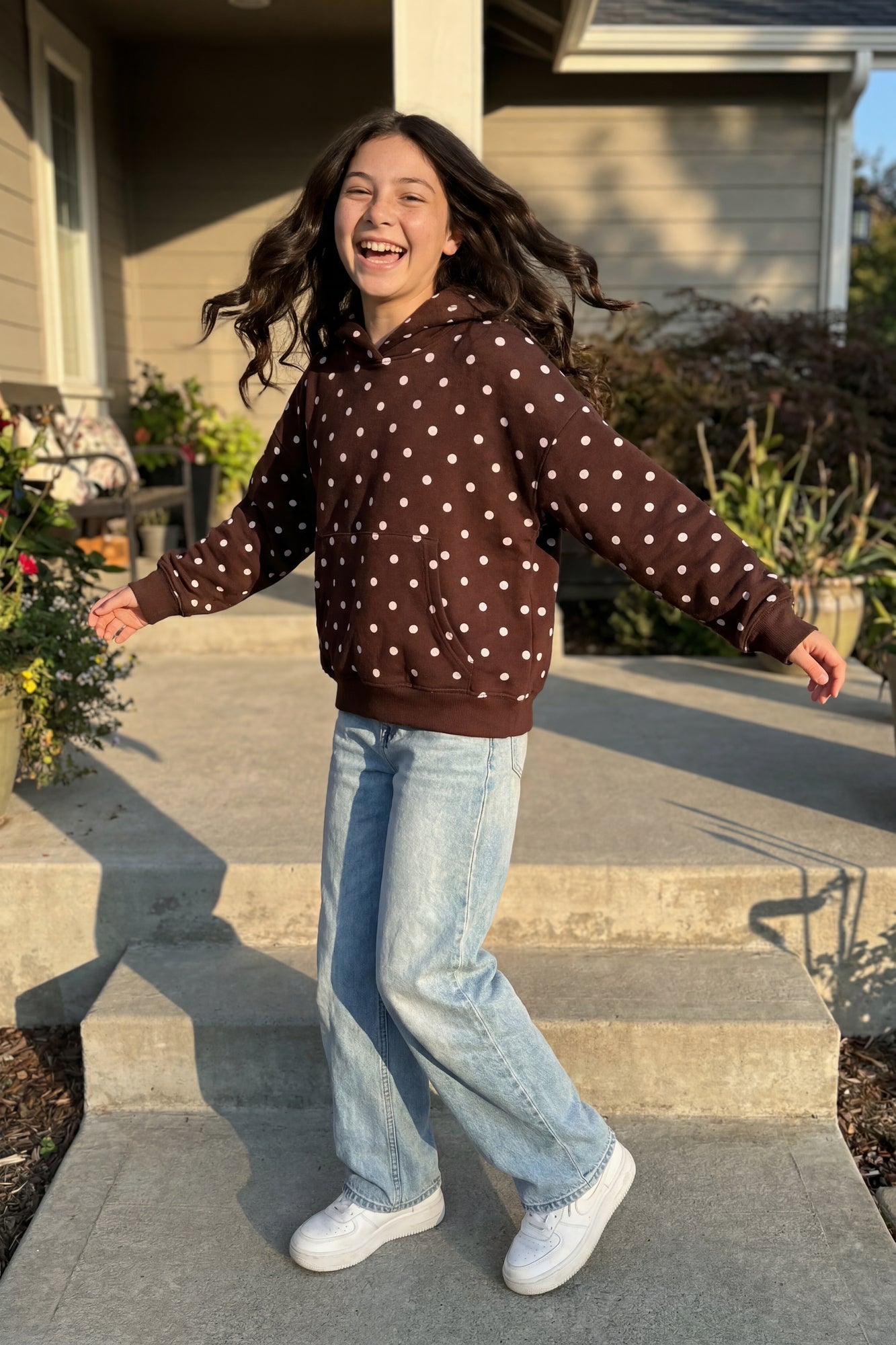Girls Luxe Fleece Boxy Hoodie