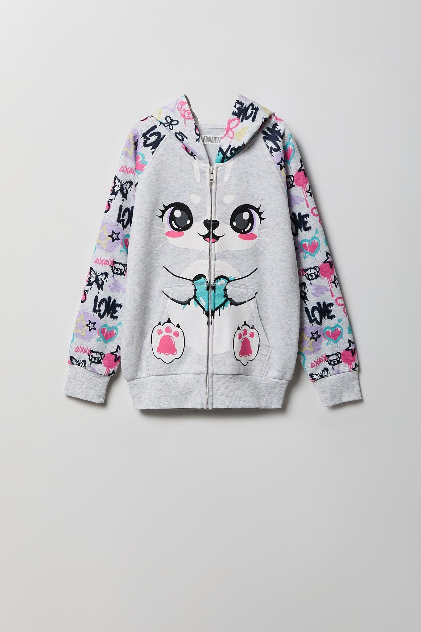 Girls Bunny 3D Character Hoodie