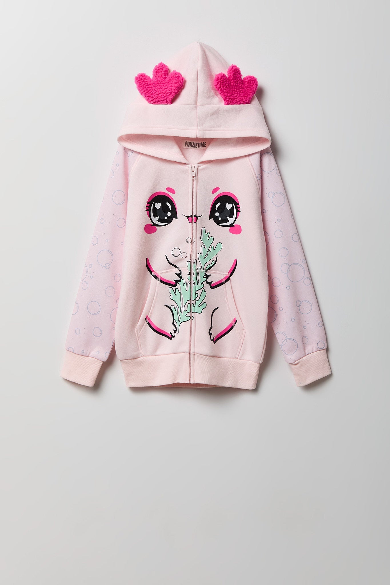 Girls Axolotl 3D Character Hoodie