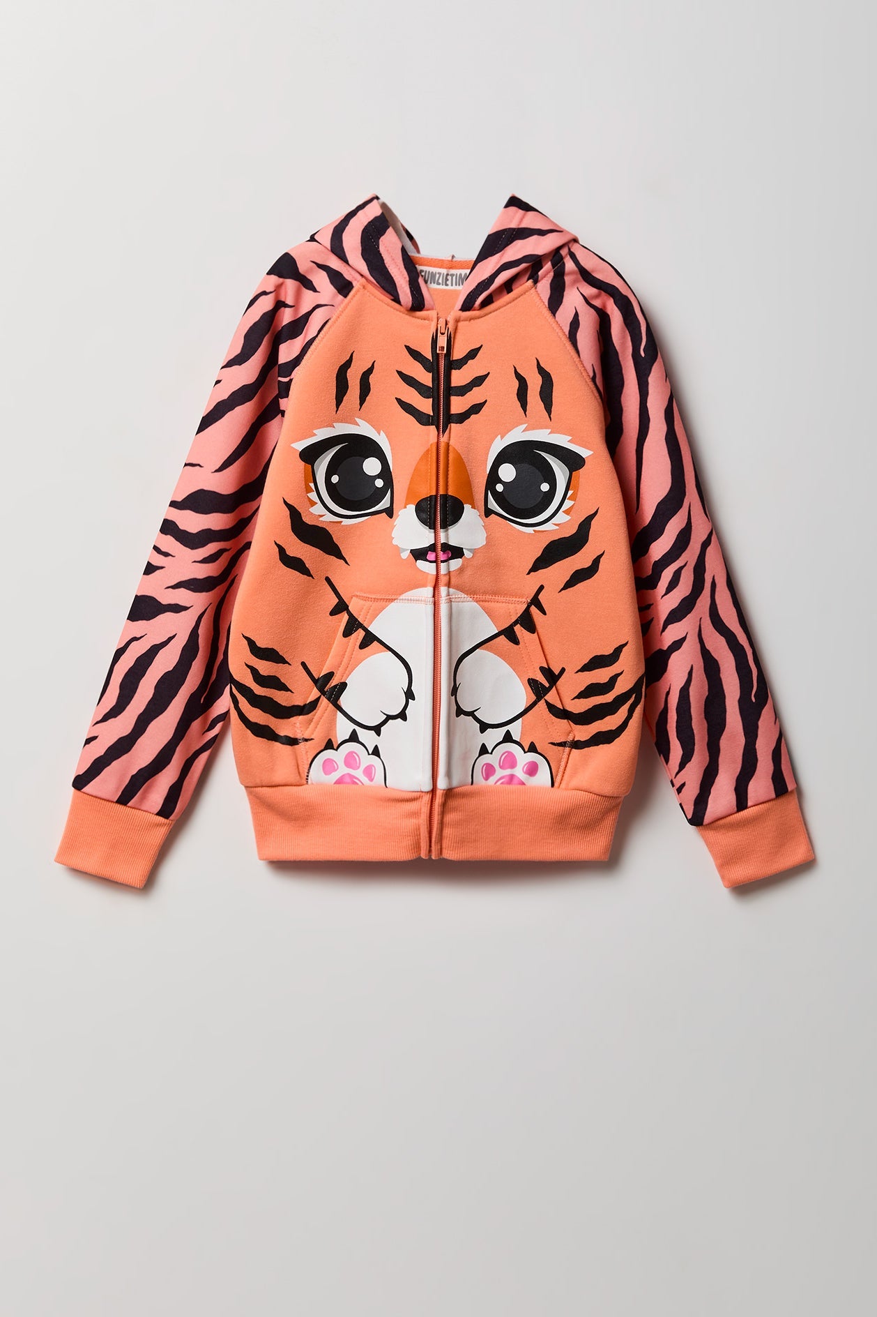 Kids 3D Tiger Character Hoodie