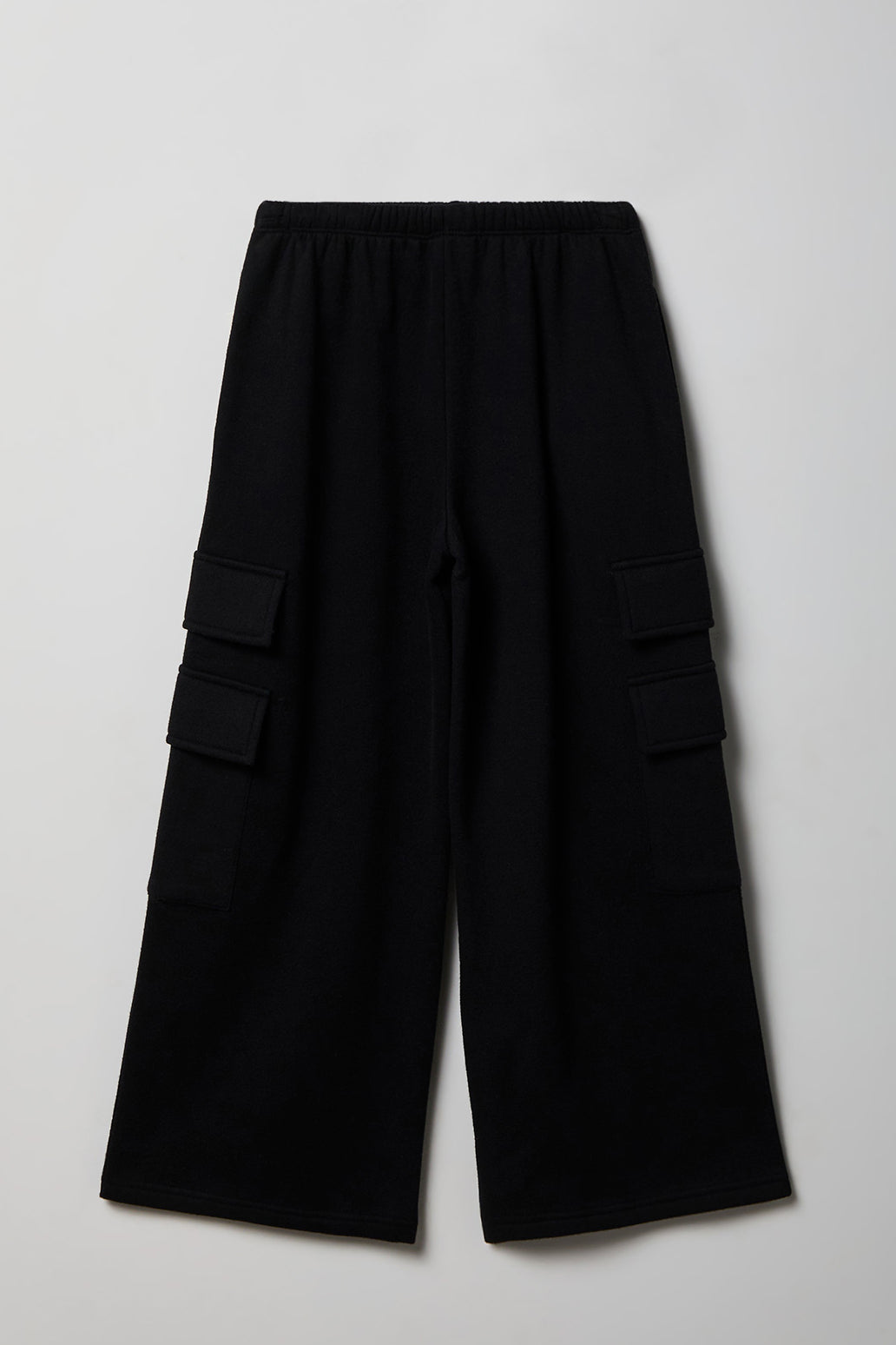 Girls Wide Leg Cargo Fleece Sweatpant