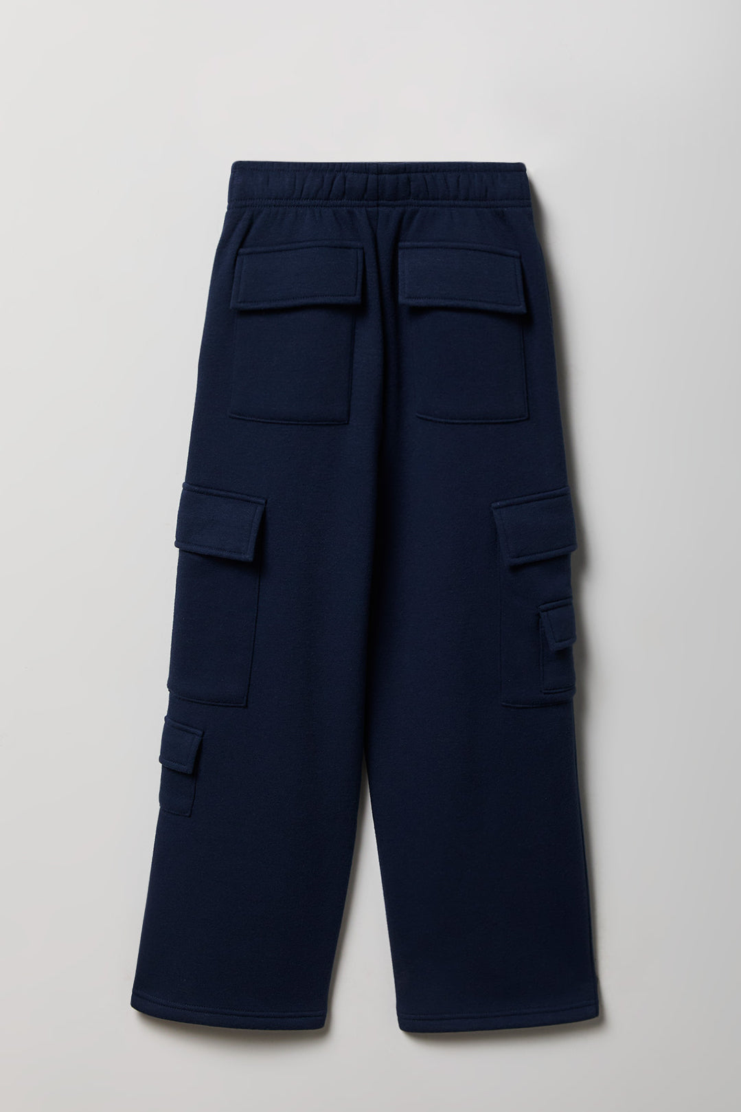 Girls Fleece Wide Leg Cargo Sweatpant